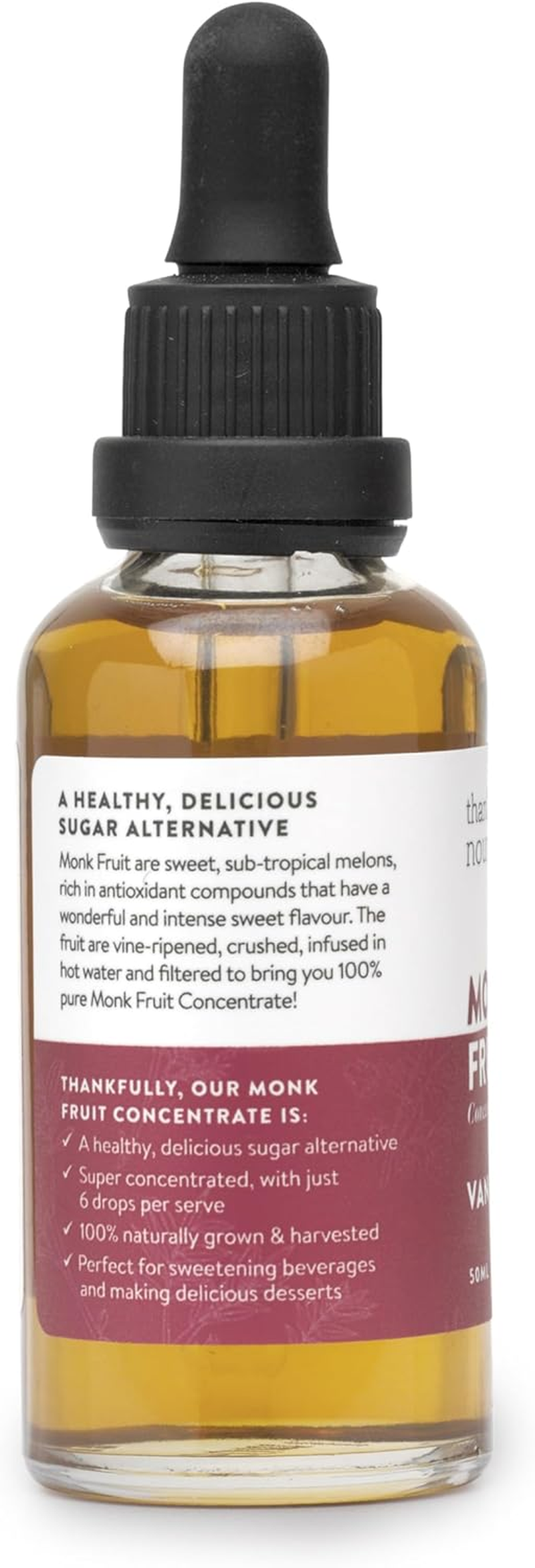 Thankfully Nourished Monk Fruit - Vanilla 50Ml image number 2