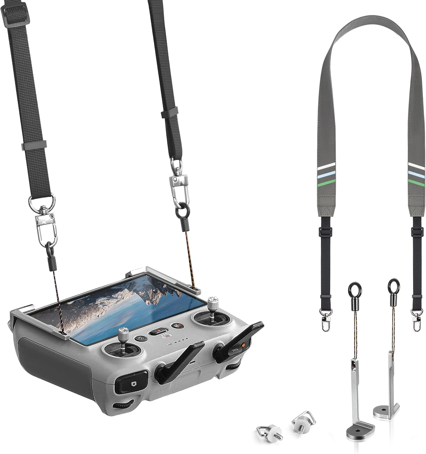 Controller Balance Cord for DJI RC/RC2, Soft Leather Neck Cord Compatible with Accessories for DJI Flip/Mini 4 Pro/Mini 3/Air 3S image number 1