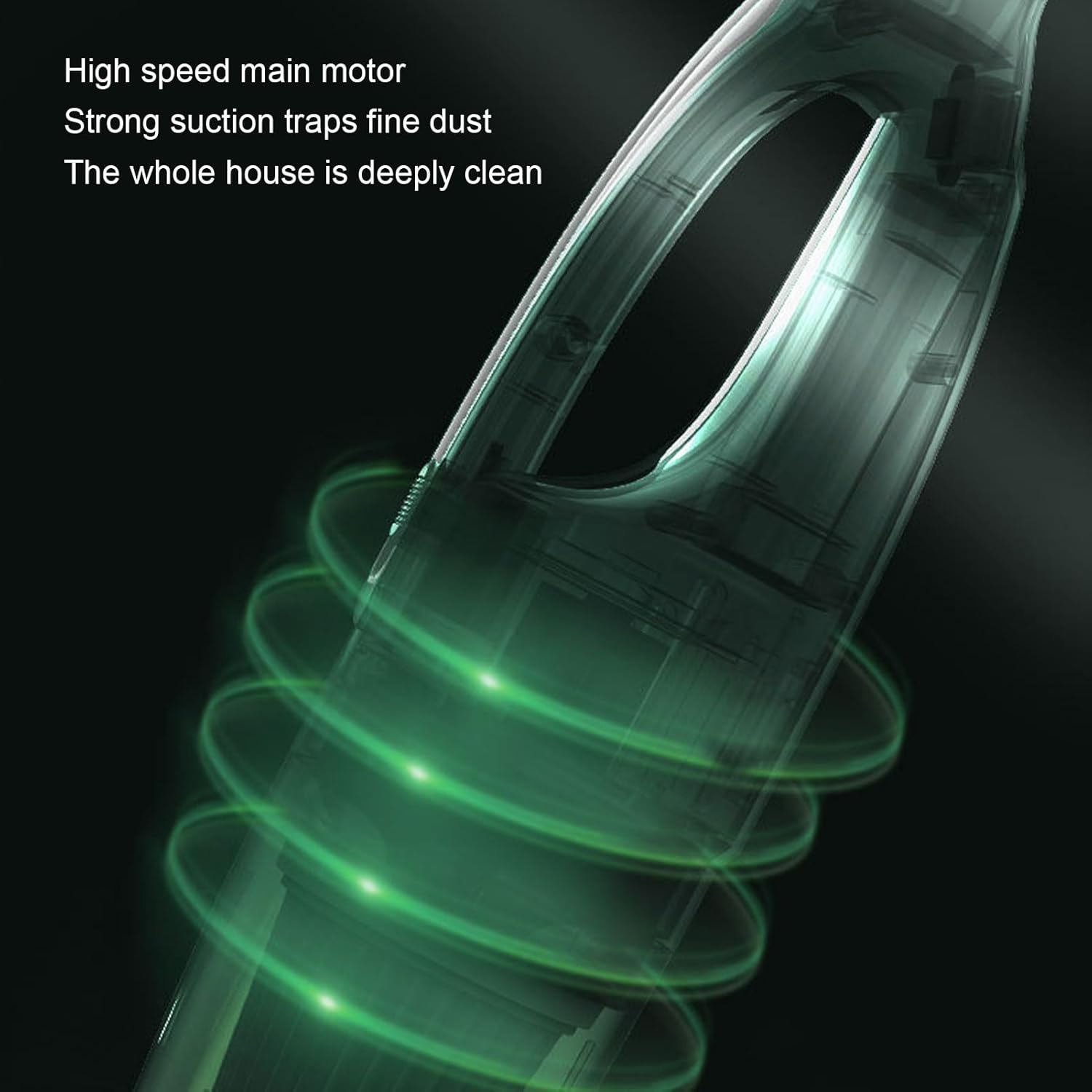 Cordless Vacuum Cleaner, High Power Stick Handheld Vacuum with Strong Suction, Rechargeable & Portable, Large Dust Bin, Multi Brush Configuration, for Home Car Pet Hair image number 2