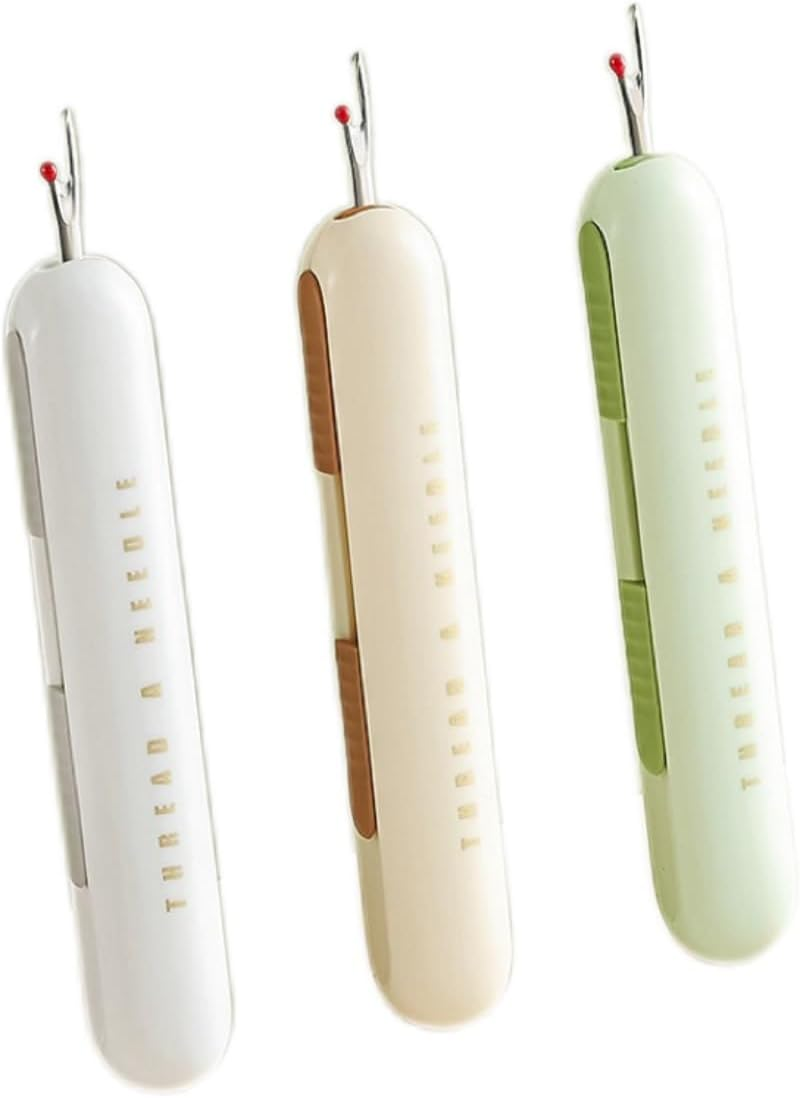 3 Pack 2 in 1 Needle Threader Seam Ripper, New Needle Threaders Seam Rippers for Sewing, Threading and Seam Remover Seam Ripper Tool for Hand Sewing Knitting Craft Quilting Supplies (Style1) image number 3