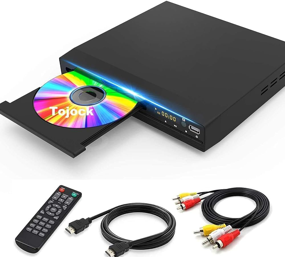 DVD Player HDMI for TV, HD 1080P Upscaling CD Player with HDMI AV Coaxial Output USB Input, Support Recorder Disc, PAL/NTSC System, Region Free, HDMI AV Cable Remote Control Included image number 4