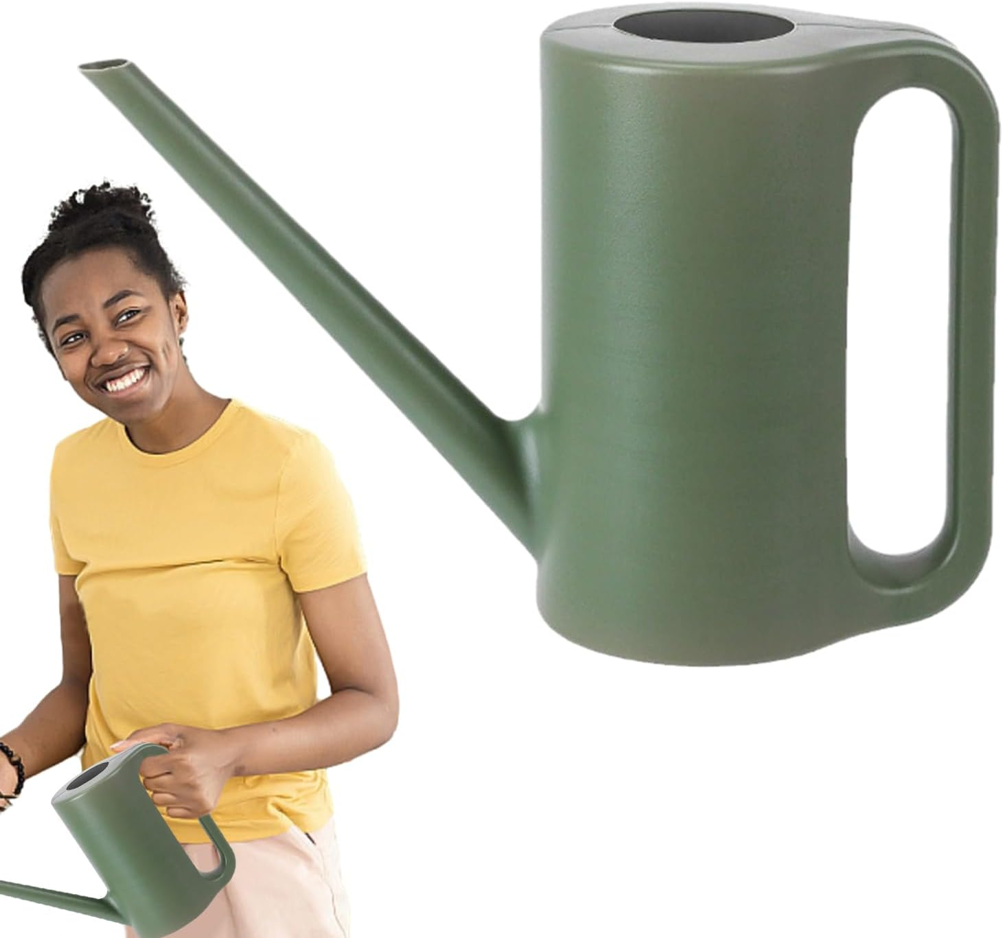 Zasdvn Indoor Watering Can,Decorative Gardening Watering Can with Long Spout - Semi-Opening Garden Supplies, Water Can for House, Balcony, Lawn