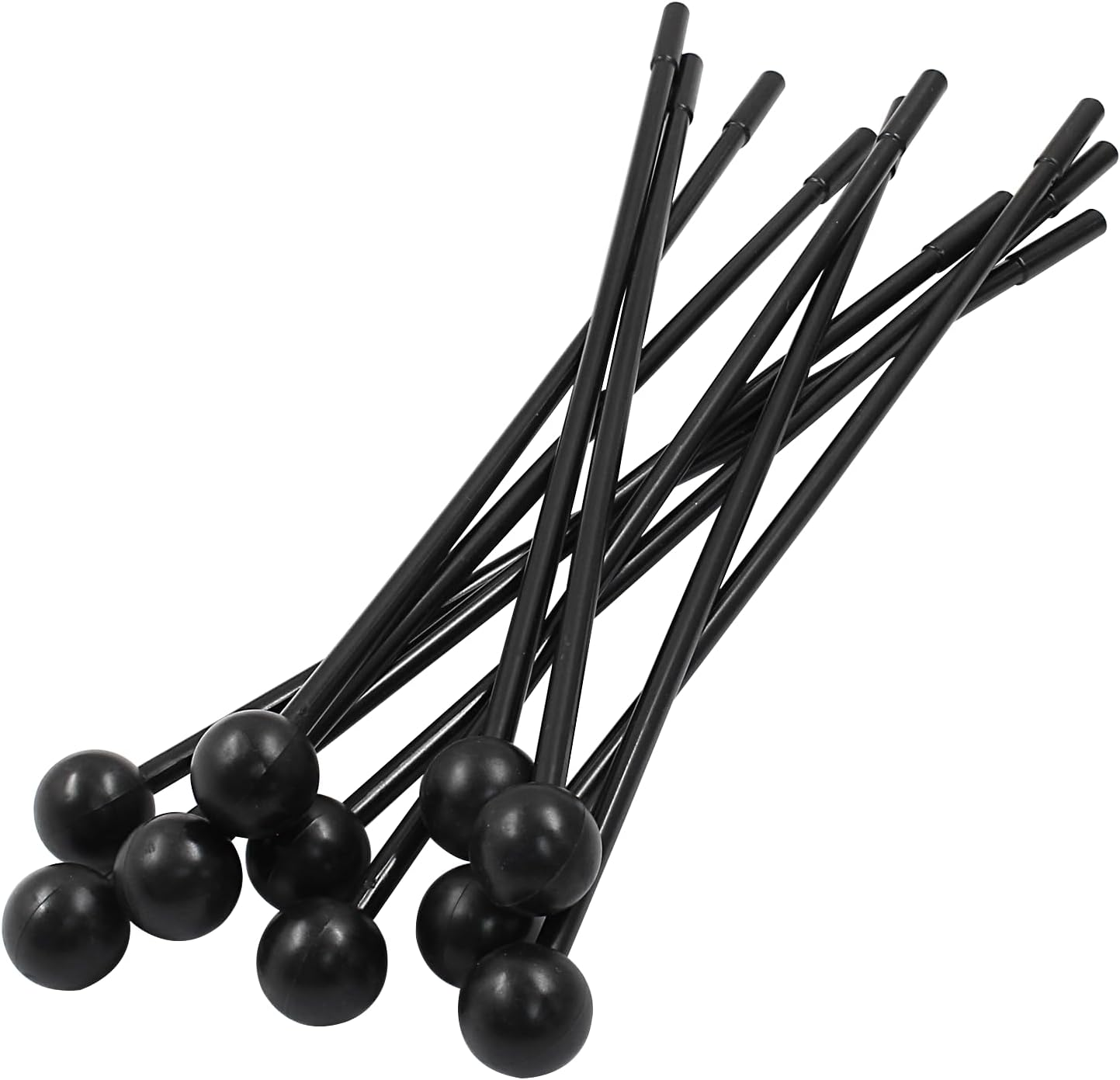 10Pcs Plastic Glockenspiel Mallets 12.2 Inch Bell Mallets Xylophone Mallets Drum Percussion Sticks for Xylophone Drum Instrument Band, Orange