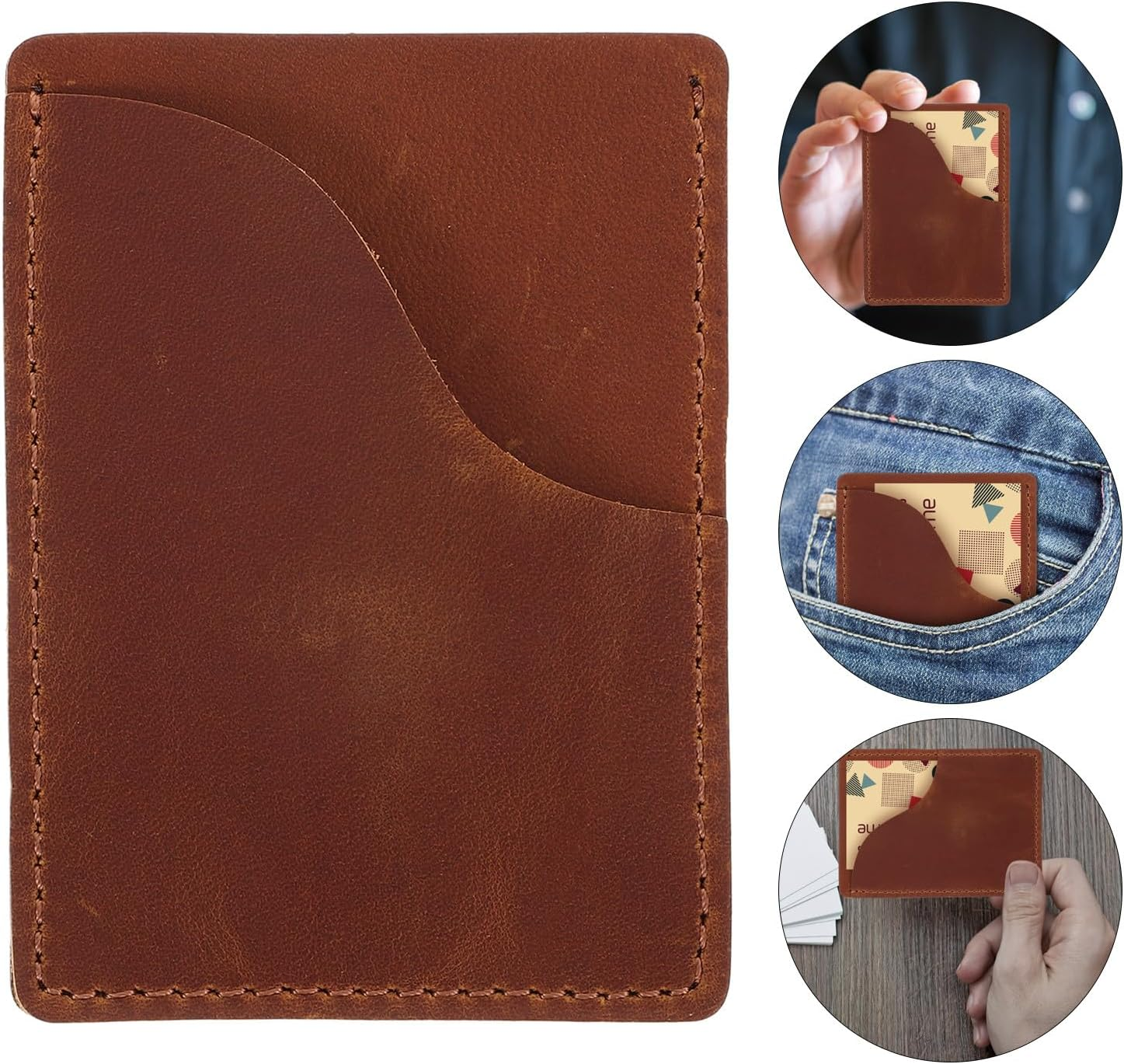 SOIMISS Travel Passport Cover Card Holder Credit Card Pouch for Men and Women with Storage Pocket Suitable for Travel and Daily Use image number 6