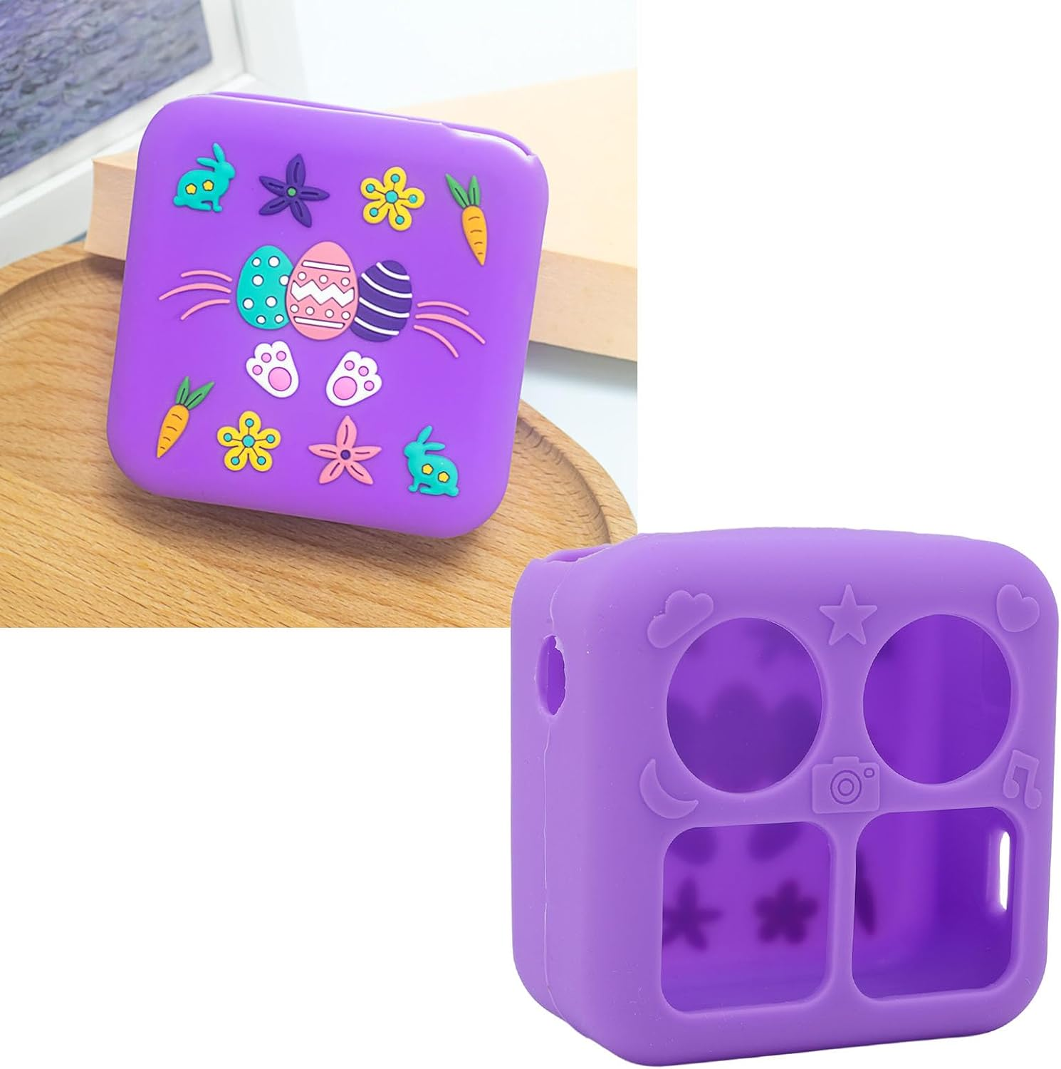 Silicone Cover for Yoto Mini Player, Protective Soft Silicone Case Cover, Accessory for Kids Audio Music Players (Light Purple) image number 2
