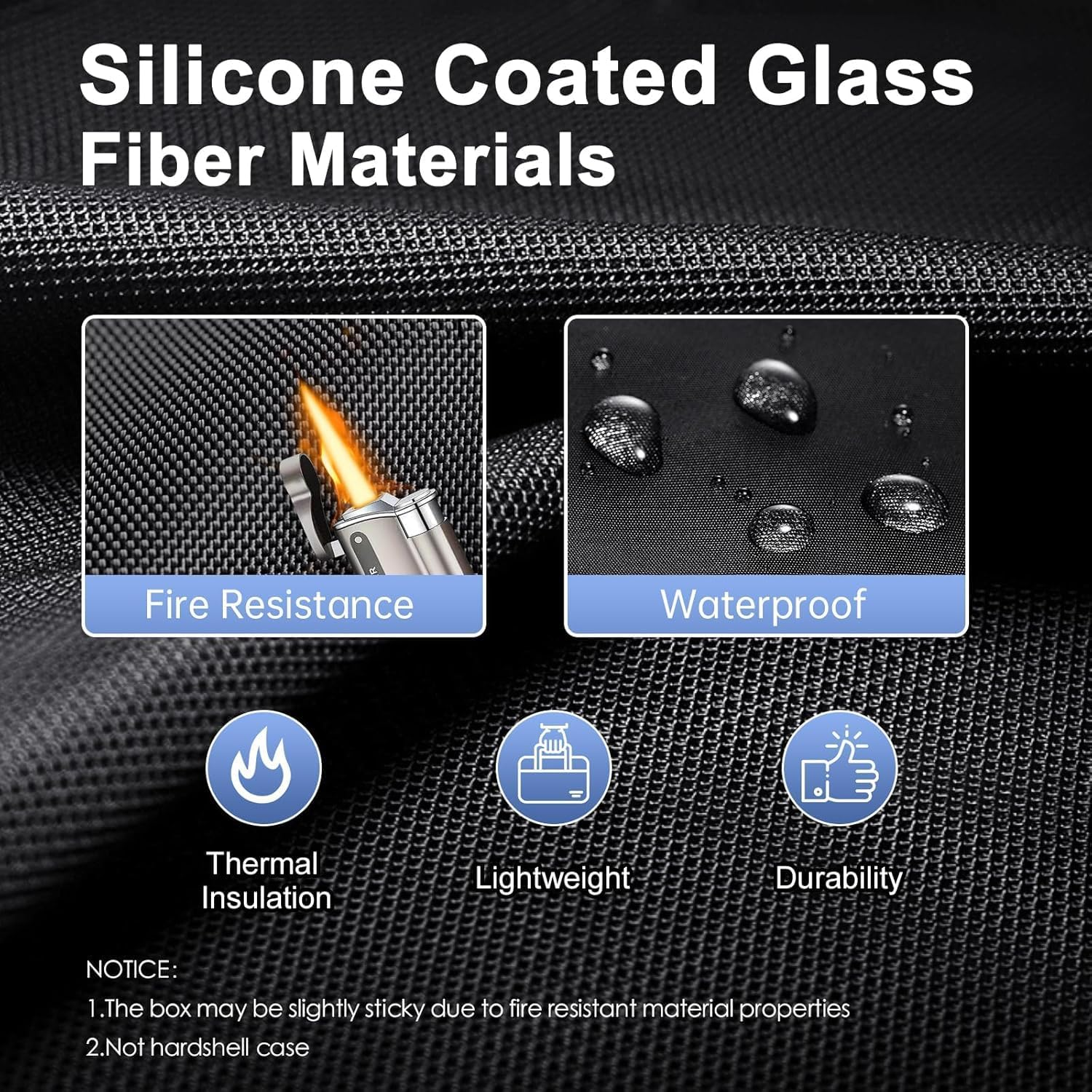 Uoffis 3-Layer Fireproof Document Organizer Bag with Lock, Water-Resistant File Storage for Important Documents, Passports image number 3