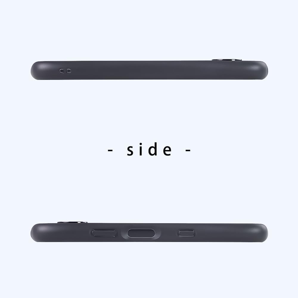 Rayout Xperia 10 VII Case, Shockproof, Made for Xperia Certified, Clear, Camera Lens Protection, Hybrid Case, Strap Hole, Puffull Black (Compatible with SO-52F SOG16 A502SO XQ-FE44) image number 5