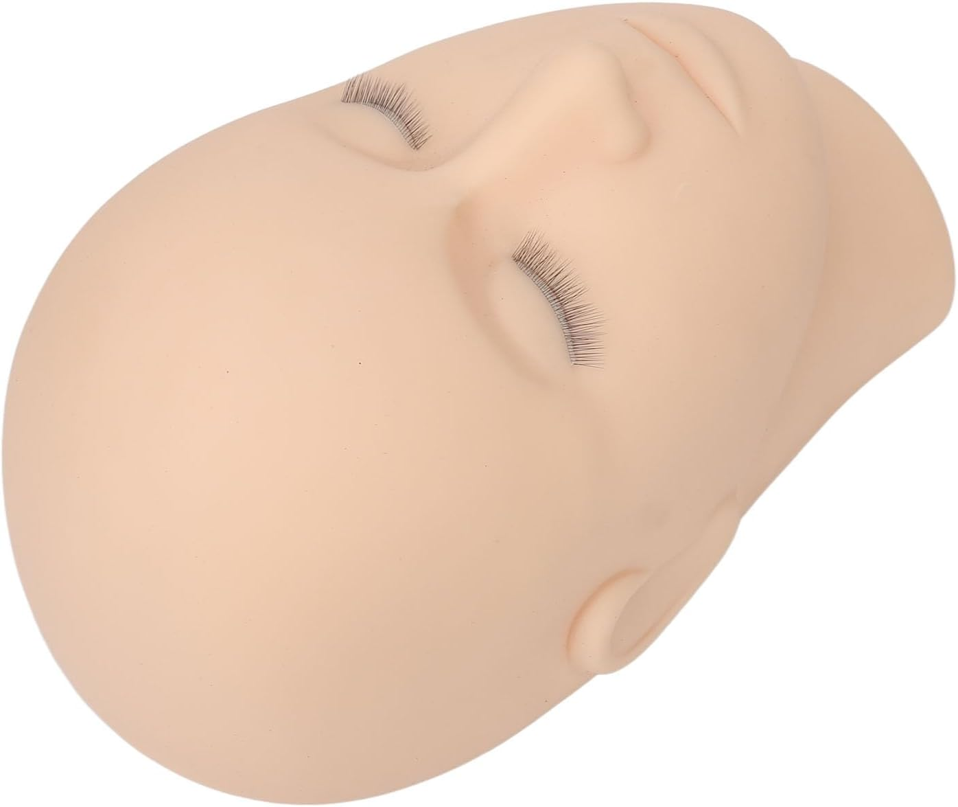 OVAQUIXI Lash Mannequin Head Silicone Makeup Mannequin Authentic Feel for Eyelash Extension Training image number 2