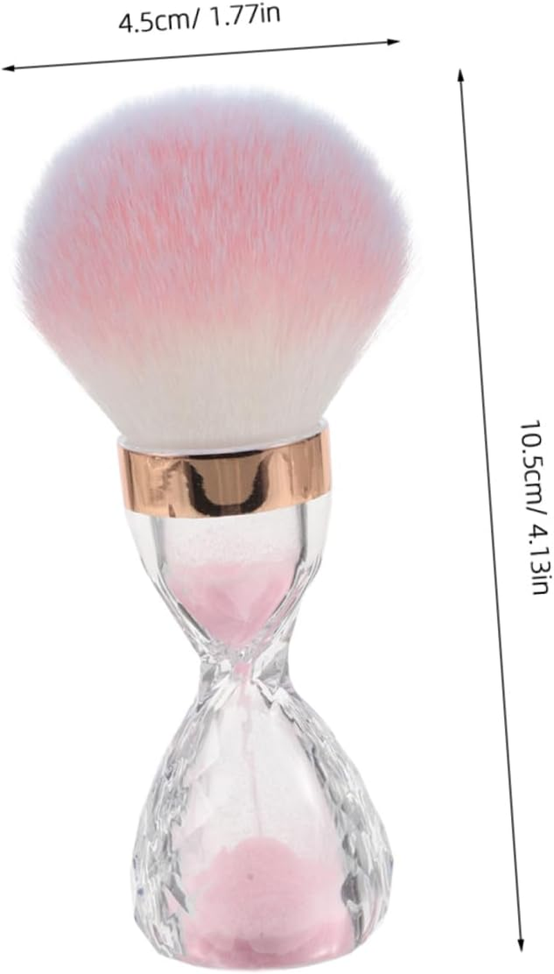 Vaguelly 2Pcs Nail Art Cleaner Barber Hair Brush Hair Cutting Brush Neck Duster Cleaning Tools image number 5