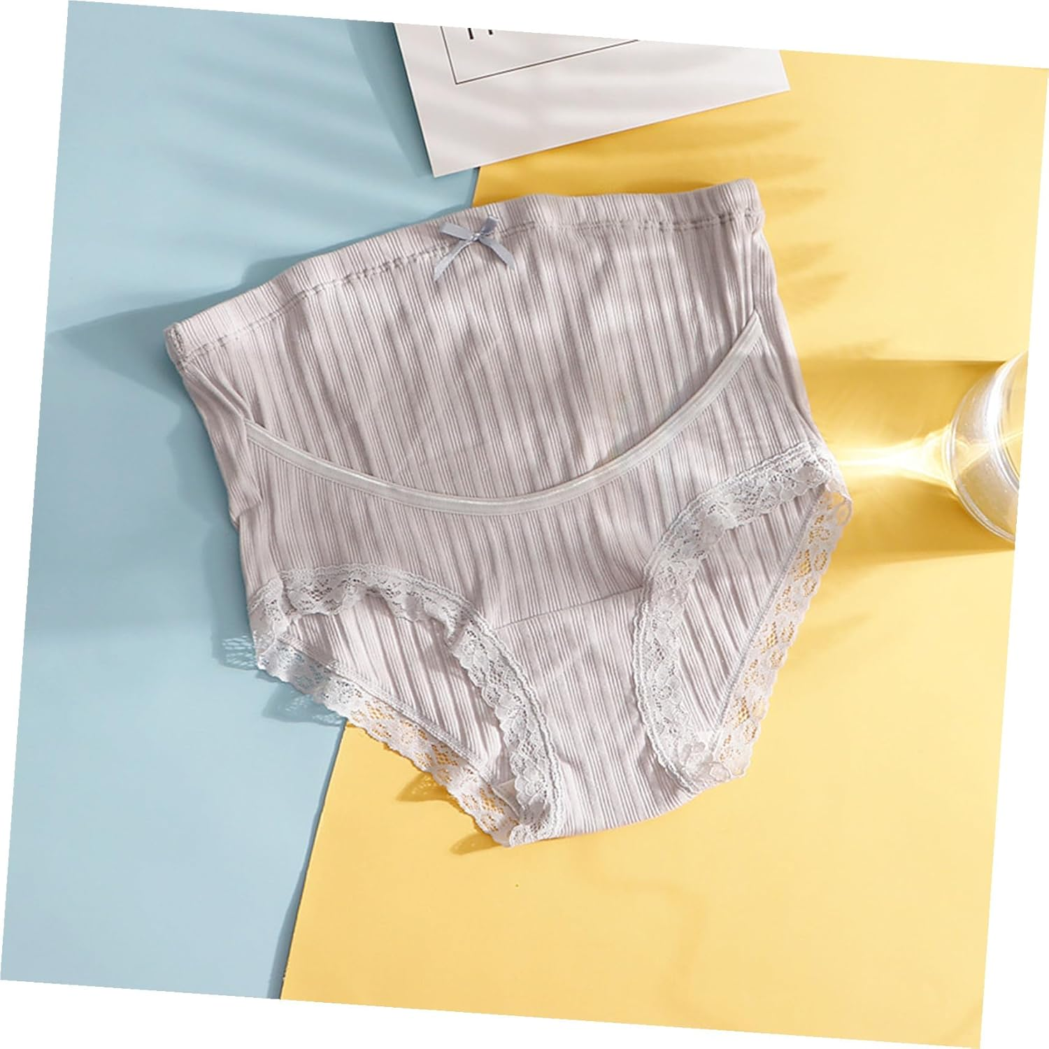 Beavorty 3Pcs Cotton Maternity Panties High Waist Stretchable Pregnant Women Briefs Summer Breathable Lightweight under Bump Support for Pregnancy Bump Comfort image number 1