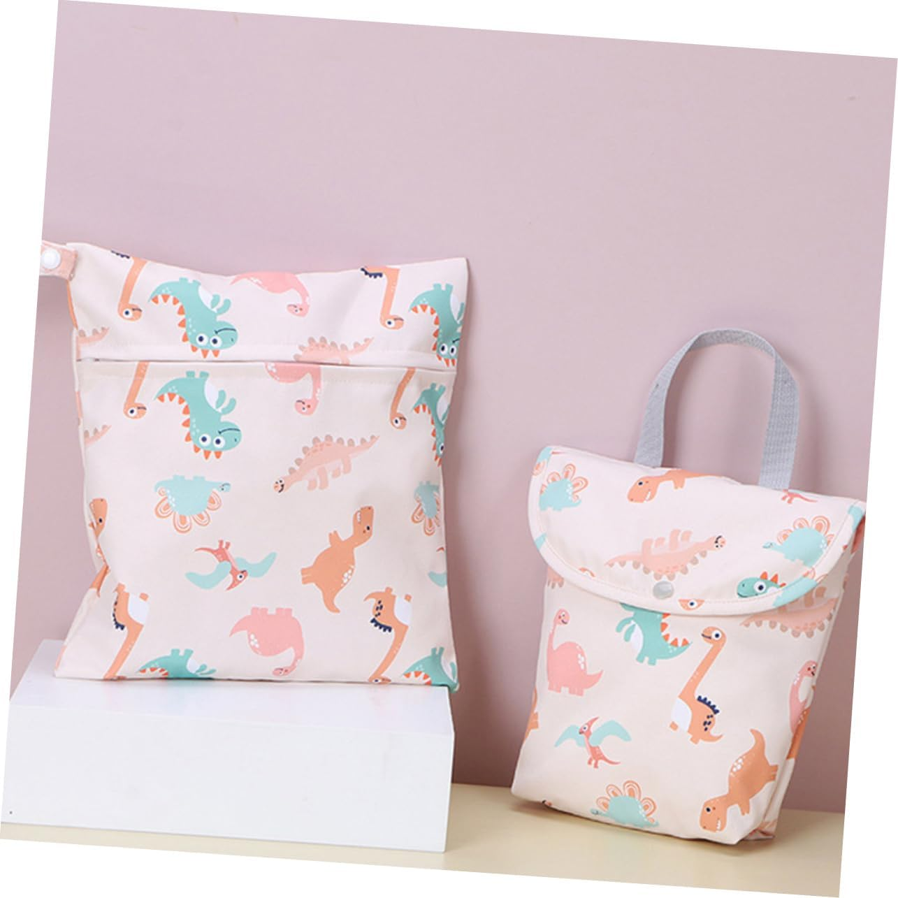 Multi-Functional Diaper Nappy Bin for Organizing Nappies Supply Storage Comfortable Handle Design