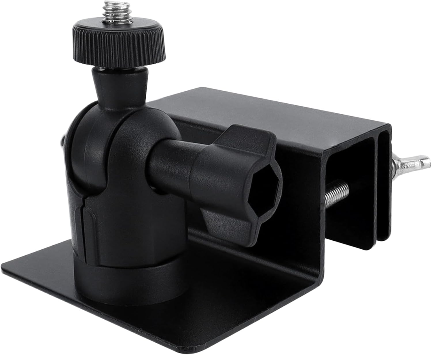 Veldtek No-Drill Gutter Mount for Camera/Solar Panel, Weatherproof Aluminum Alloy Bracket Adjustable 1/4" Screw Compatible with Arlo, Blink, Ring, Wyze, Nest, Reolink (White)