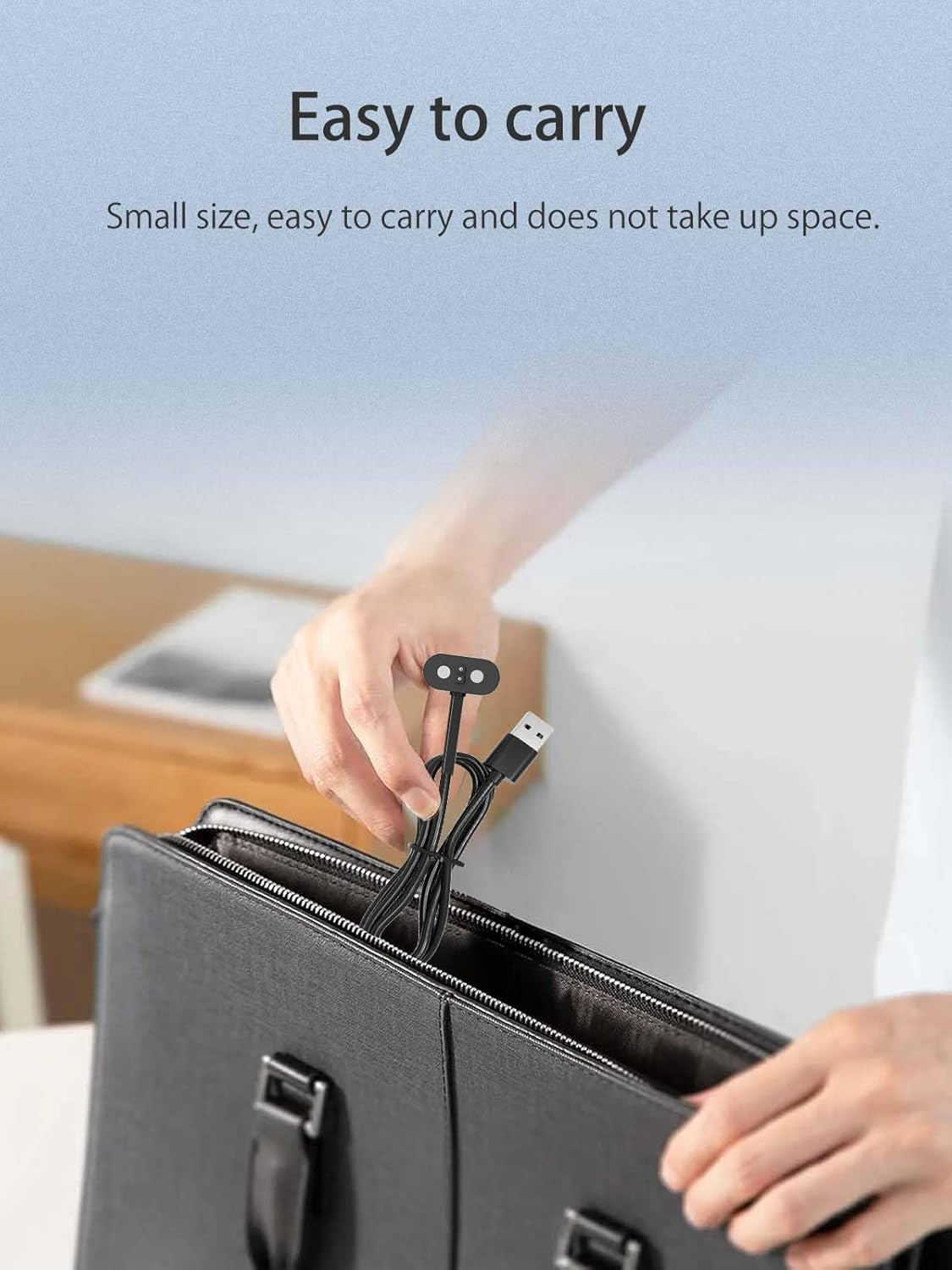 NOUKAJU Charger for Mojawa Run Air (Mojo 2) Bone Conduction Headphones, Magnetic USB Charging Cable 1.96Ft/60Cm,Charger Cable for Mojawa Run Air Mojo 2 Open Ear Headphones(Black) image number 3