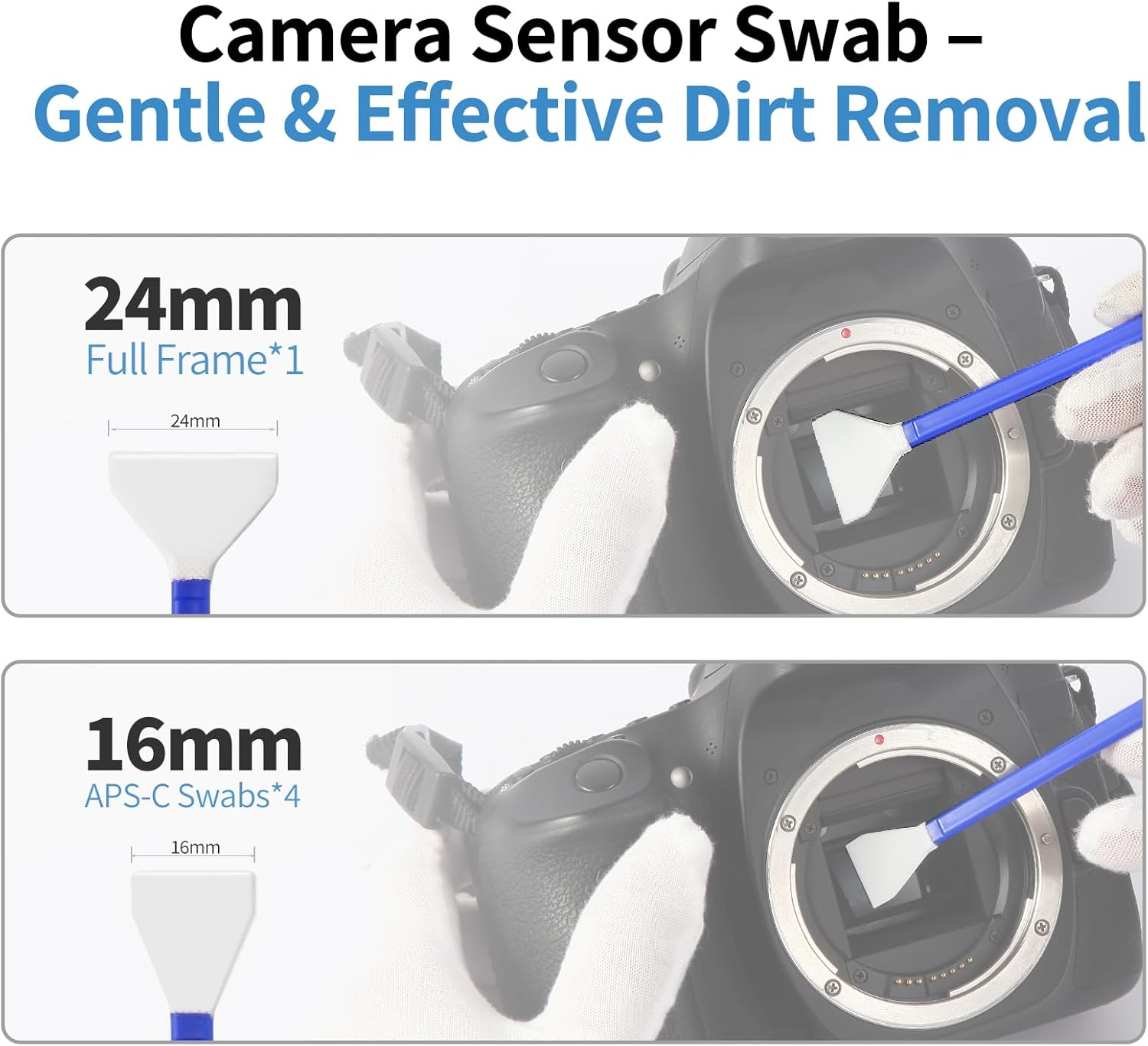 Camkix 14 in 1 Camera Lens Cleaning Kit - Includes Large Air Blower, Lens Cleaning Pen, Dry Swab, Cleaning Paper, Optical Lens Spray, Microfiber Cleaning Cloths For