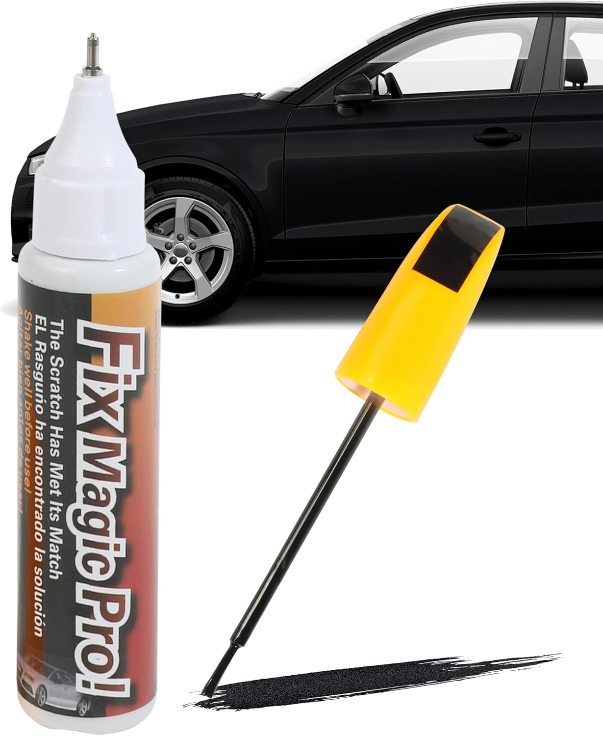 Flaconi Car Scratch Remover, Car Paint Pen, Paint Pen Car, Car Paint Repair, Paint Pen for Car, Car Scratch Pen, Suitable for Scratch Repairs of Most Cars, Motorcycles, Trailers (Black)