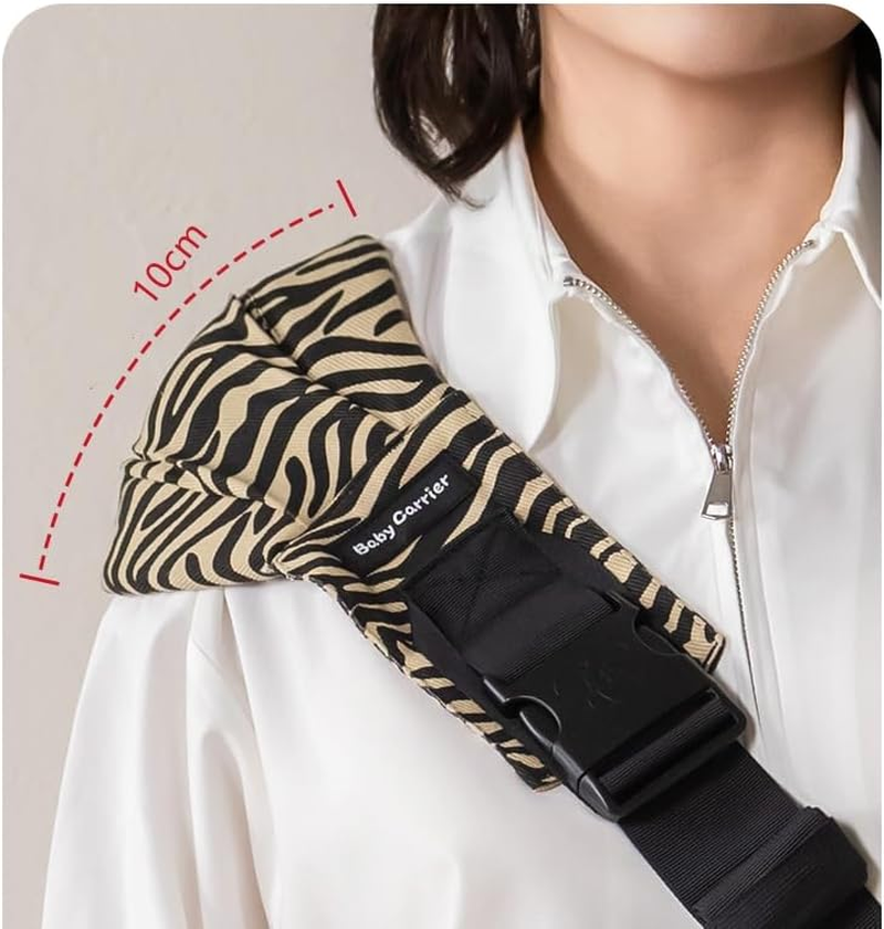 Baby Carrier Toddler Sling with Pocket, Front Carry for Newborns & Older Babies 8-32 Lbs Infants Adjustable Size Breathable Lightweight Portable Cotton