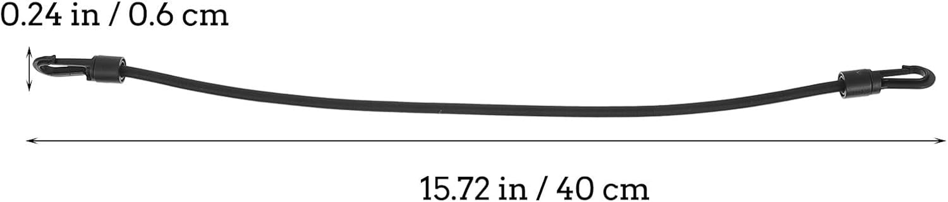 ZUNOXAZ 4 Pcs Elastic Bungee Lashing Straps with Hooks for Luggage Cargo Fastening, Adjustable Rubber Binding Belts for Travel and Camping Gear image number 2