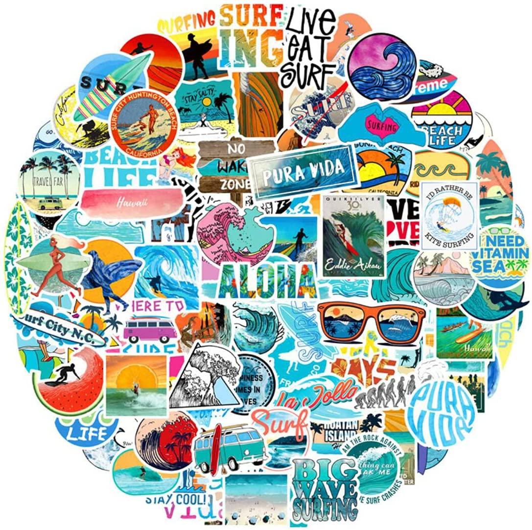 UTSAUTO Graffiti Stickers Decals Pack of 100 Pcs Car Stickers Motorcycle Bicycle Skateboard Luggage Phone Pad Laptop Stickers and Bumper Patches Decals Waterproof (Type 2)