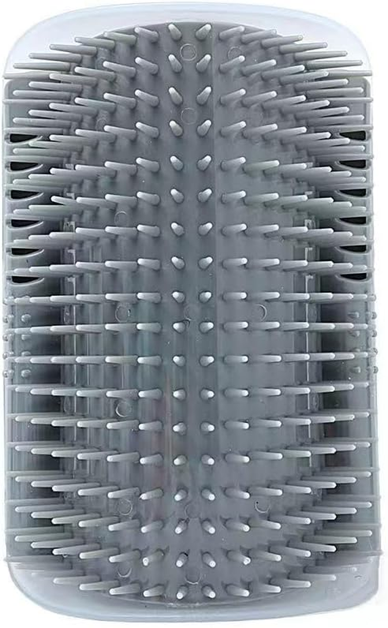 Lijuanwang Cat Brush, 2 Pieces Cat Brush Wall Corner, Cat Brush Cat Self Groomer, Wall Corner Massage Comb, Massage Brush with Packs Screws for Itching Massage (Grey) image number 2