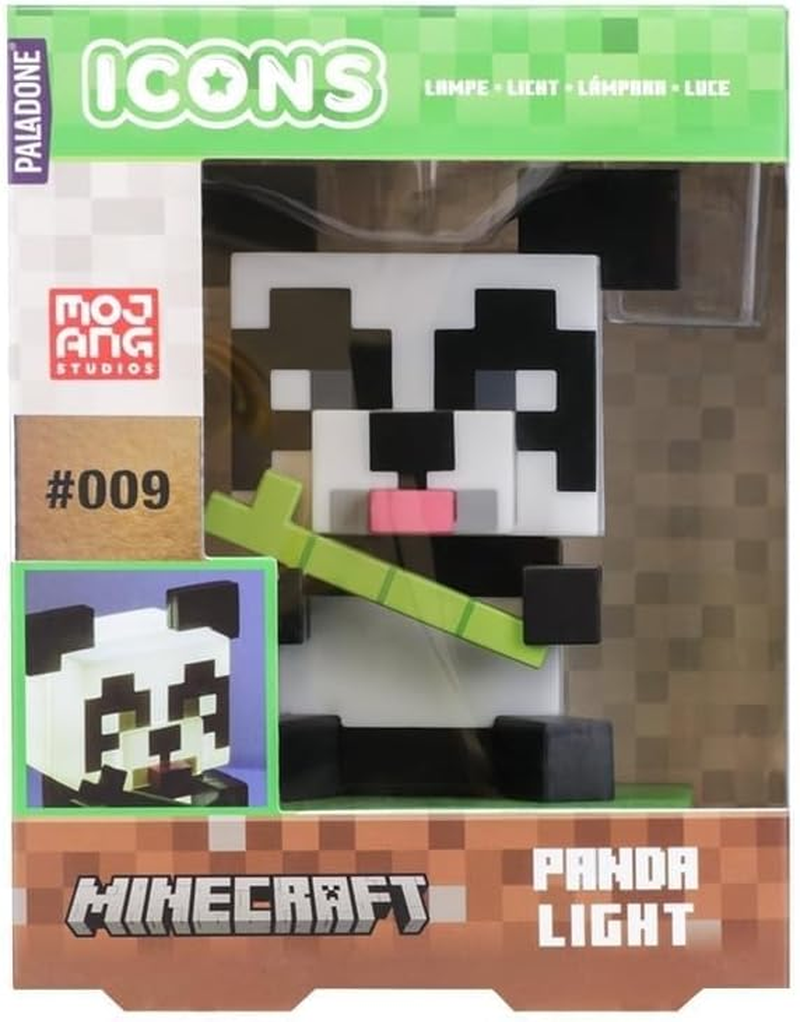 Paladone Minecraft Officially Licensed Panda Free Standing Desk Light, Gaming Room Decor and Merchandise for Boys and Girls, Nightlight Gift Accessory for Playroom and Bedroom image number 1
