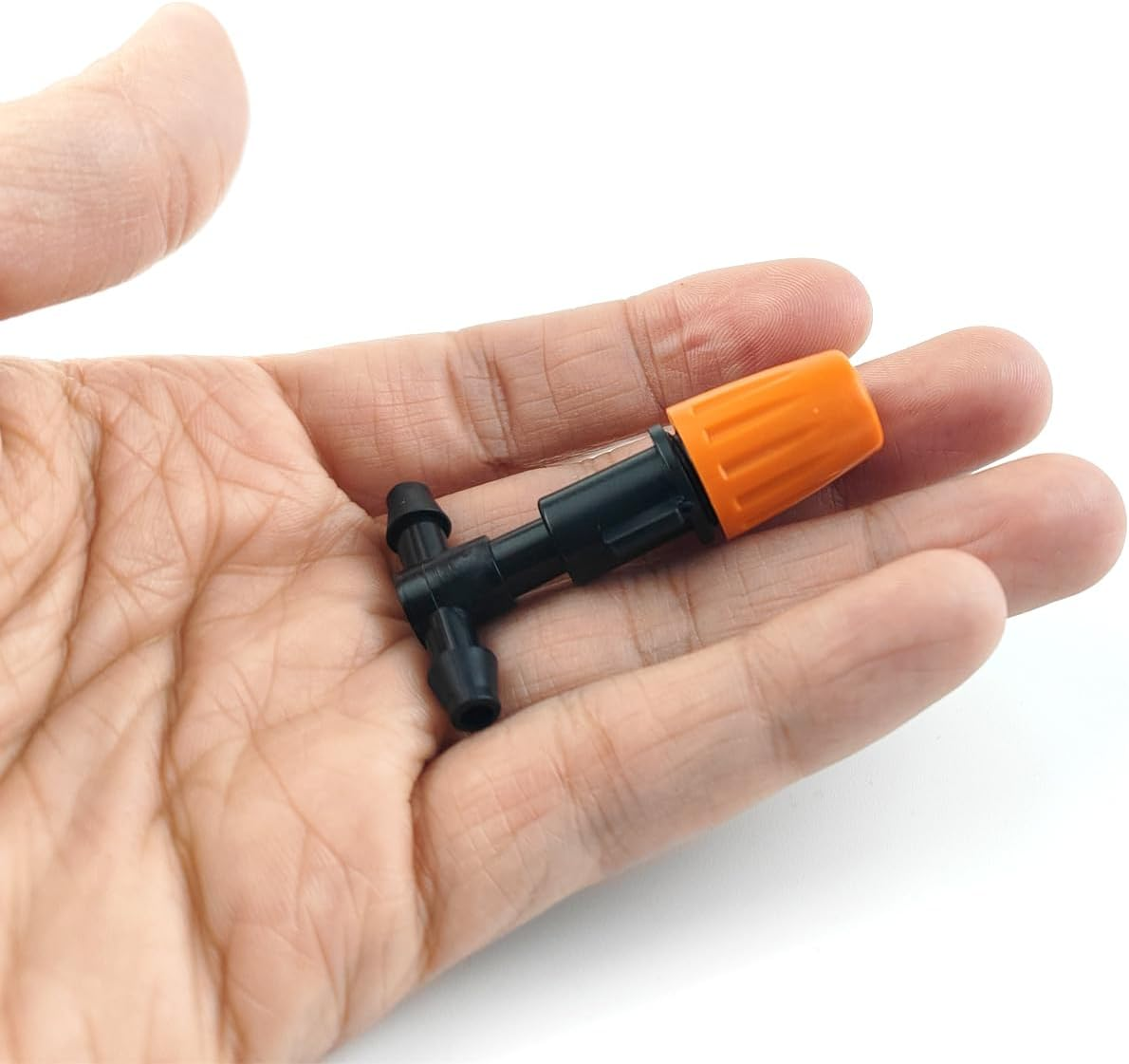 GXXMEI 80Pcs/Set Micro Spray Adjustable Flow Irrigation Drippers, 1/4 Inch Garden Adjustable Sprinkler Drip Irrigation Mister Heads with 3 Tee Irrigation Misting Drip Kit (40Pairs)