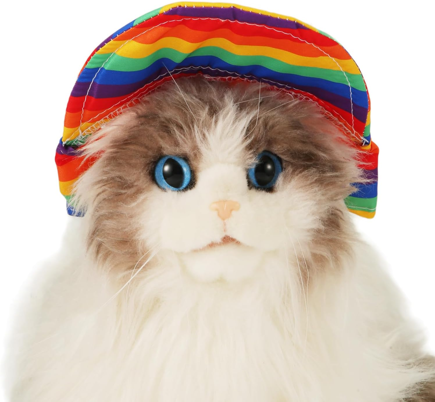 PEUTIER Dog Sun Hat with Ear Holes, Dog Baseball Cap Adjustable Visor for Summer Breathable Equipment Outdoor Protection for Small Medium Large Dog (M) image number 4