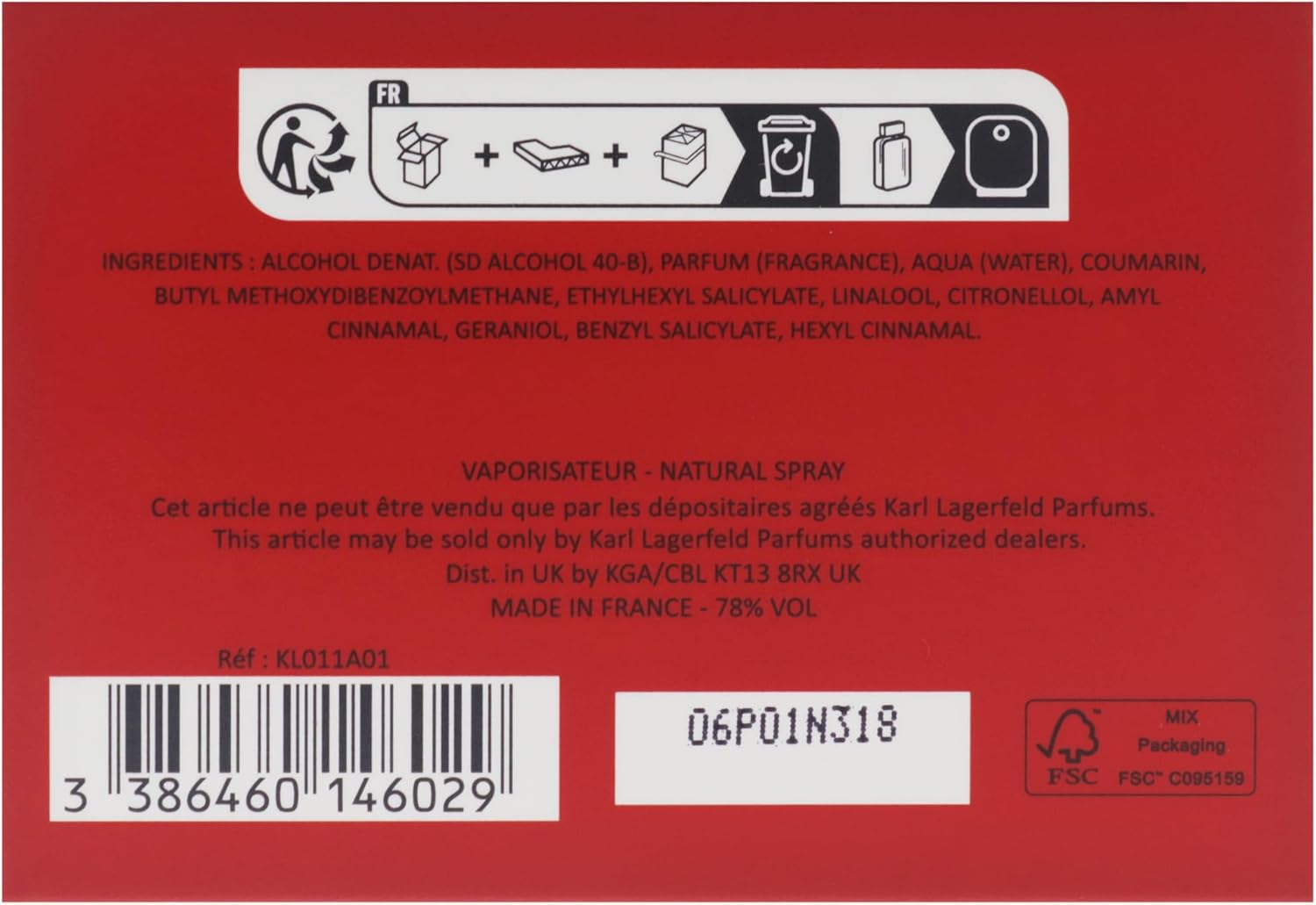 Karl Lagerfeld Rouge by Karl Lagerfeld for Women - 2.8 Oz EDP Spray image number 5