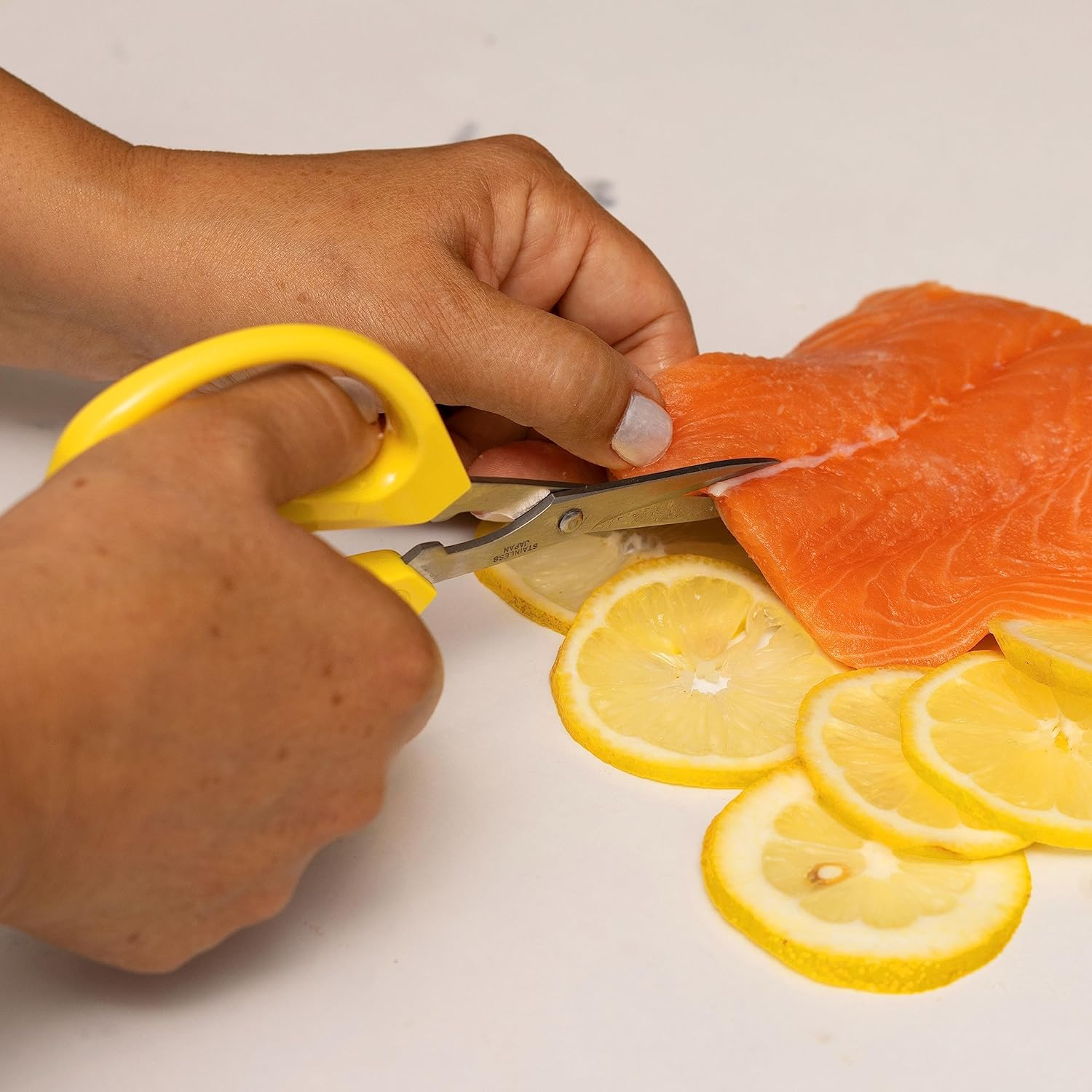 Joyce Chen Original Unlimited Kitchen Scissors All Purpose Kitchen Shears with Comfortable Handles, Yellow