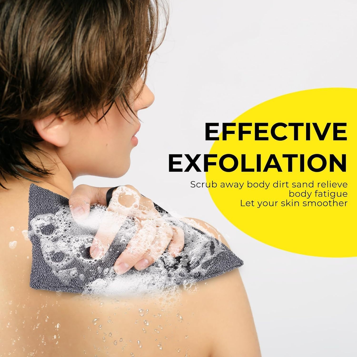 2Pcs Bubble Net Wash Face, Wash Hands, Bath Soap Bubble Net Clean Face Foam Net Bag, Scrub Washing Soap Bags（Grey）20 * 12CM image number 2