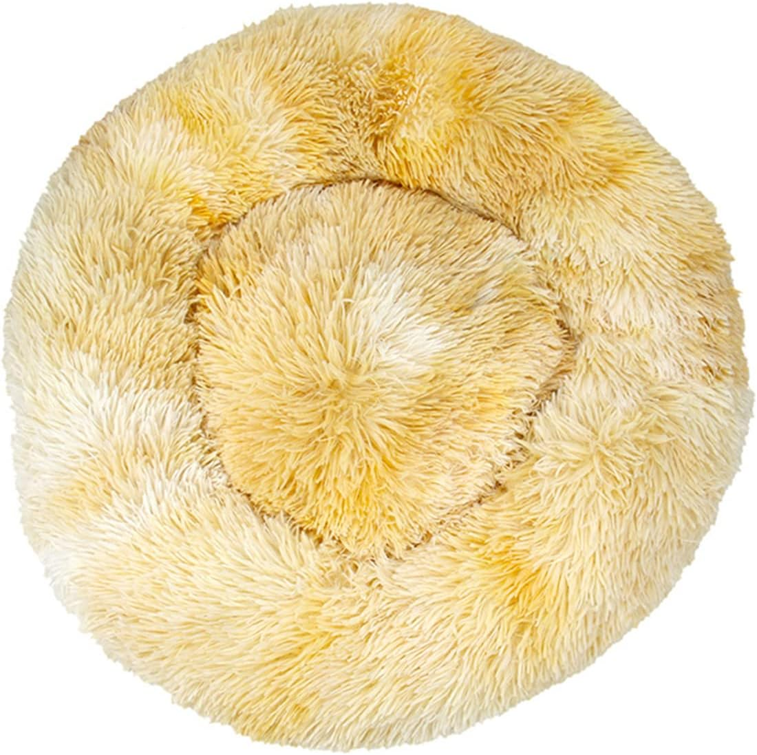 Dog Bed Calming Dog Bed & Cat Bed, Anti-Anxiety Donut Dog Cuddler Bed, Warming Cozy Soft Dog round Bed, for Small Medium Dogs and Catstie Dye Bluediameter20In image number 6