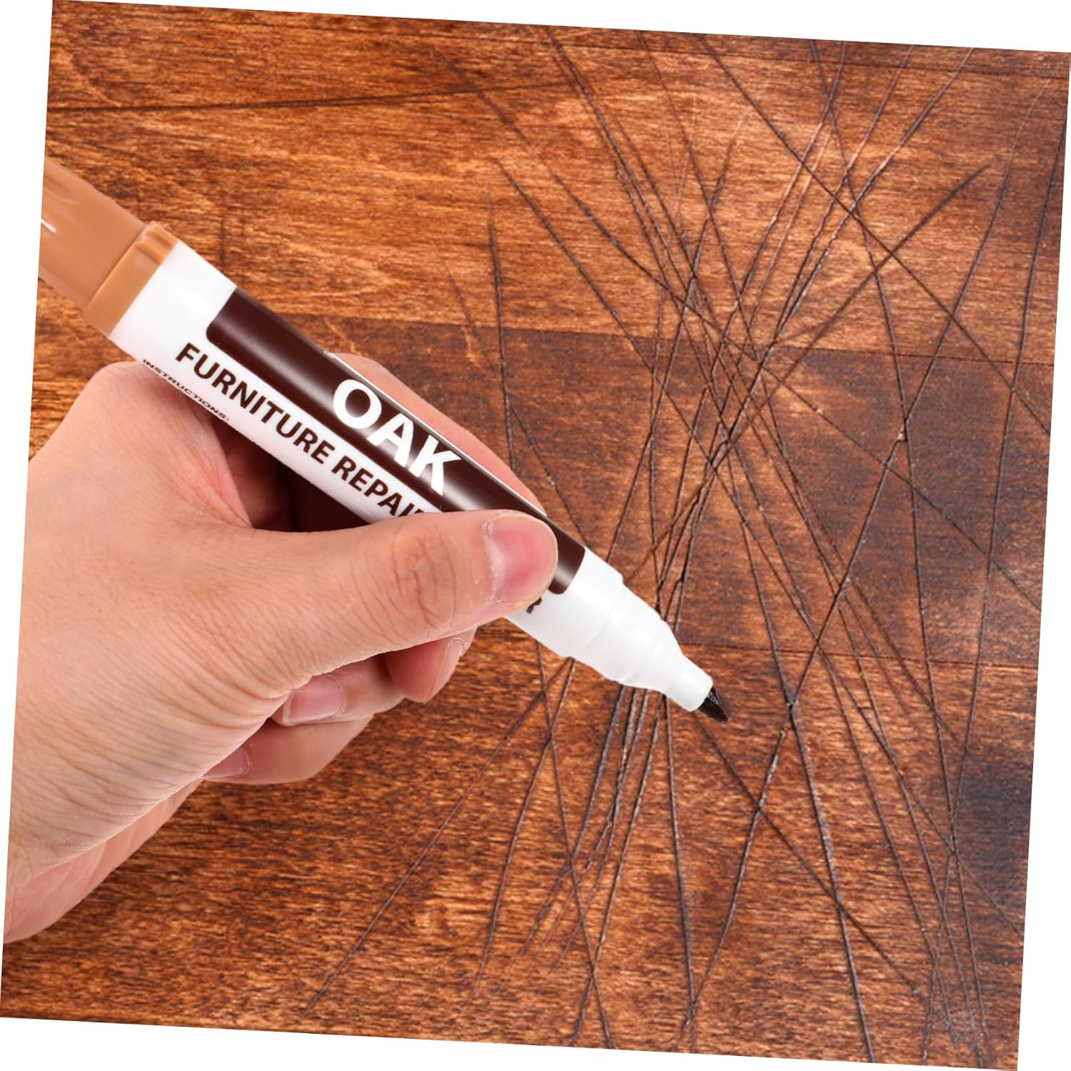 Alipis Wood Scratch Repair Markers Set Touch-Up Pens Multi Furniture Touch up Convenient for Home Repair image number 1