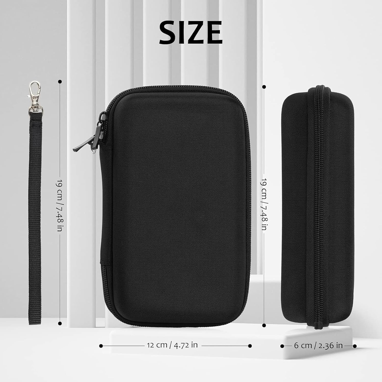 80 Slots Game Case Compatible with Nintendo Switch PS Vita Games, Protective Carrying Case Fits for Switch OLED, PSP Games Storage,Sd Cards, Game Cartridge Holders Hard Shell Travel Storage Case,Black image number 3