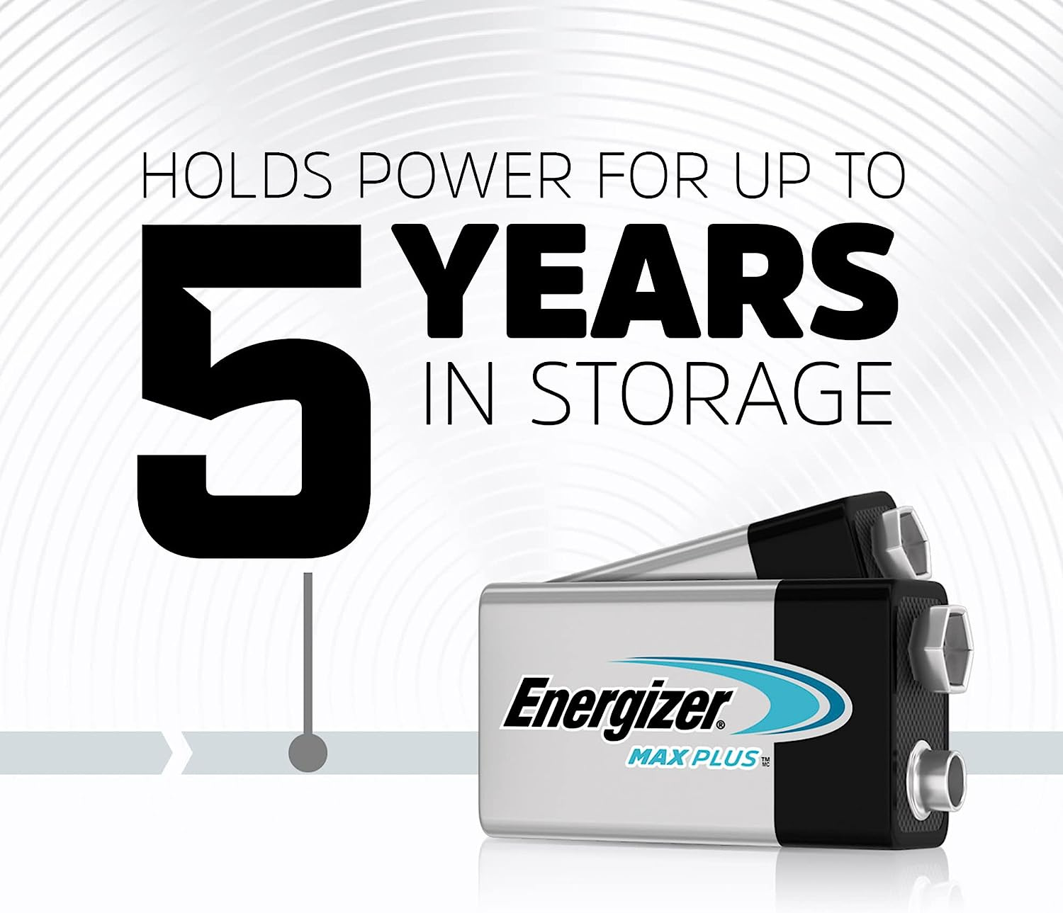 Energizer Max plus 9V Alkaline Batteries - 2 Pack image number 2