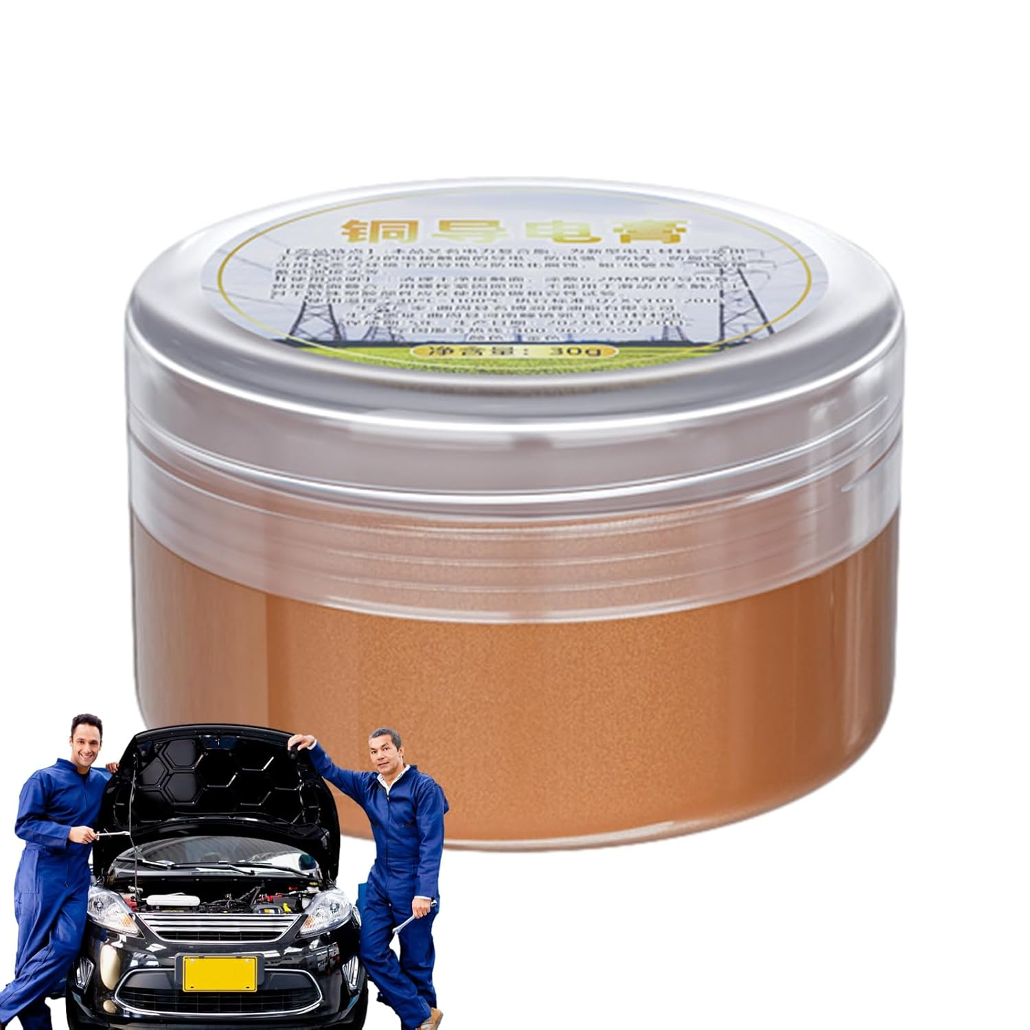 Electrical Grease,30G Conductive Paint for Electroplating | Lube Strong Adhesion Long-Lasting for Marine Bicycle Motorcycle Plumbing Fixtures image number 1