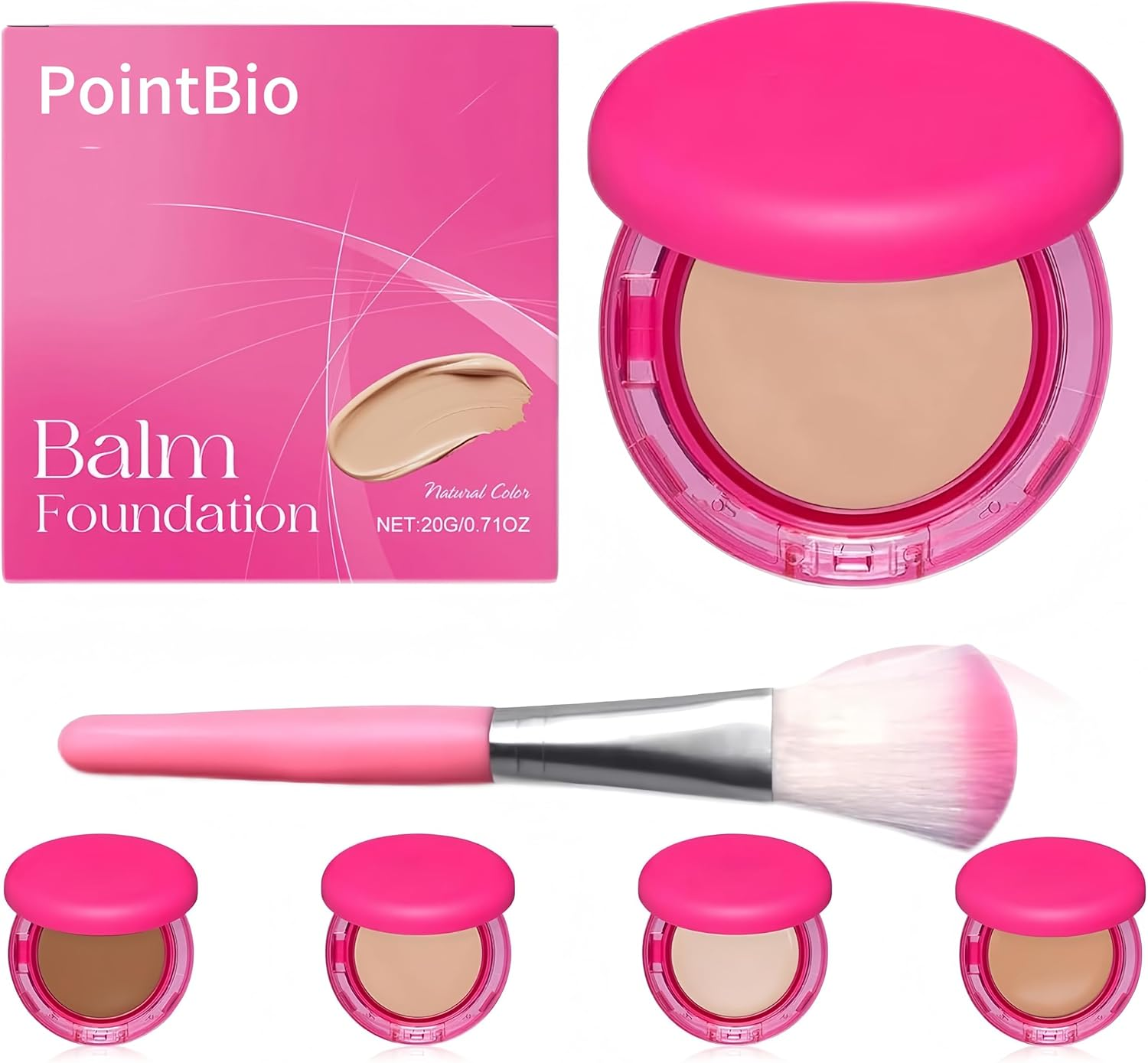2025 Update Peptide Bounce Balm Foundation, Peptide Bounce Foundation &ndash; Hydrating, Age-Defying Makeup for Mature Skin, Natural, Medium Coverage, Blur Fine Lines, Smooths Texture (Natural Color) image number 3
