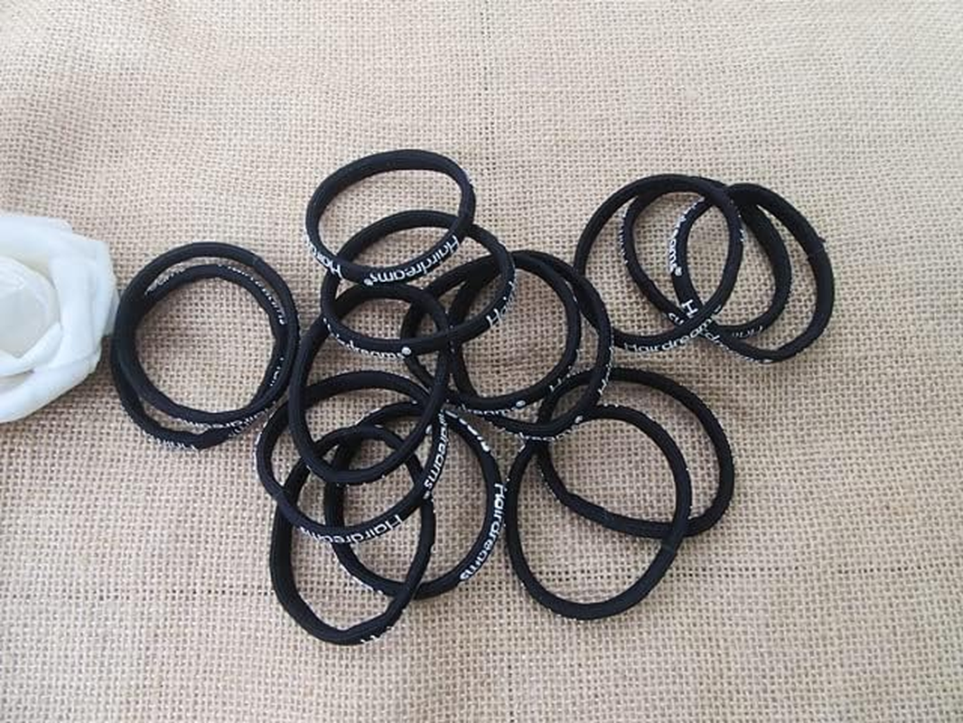 100Pcs HQ Black Elastic Hair Band Ponytail Holders Hair Tie Whol image number 2