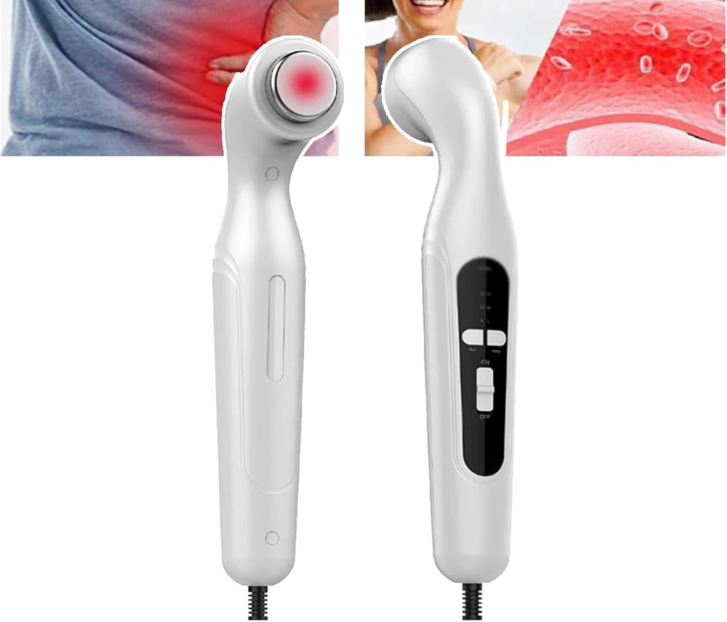 Mini Ultrasonic Physiotherapy Instrument(1 Mhz & 3 Mhz), 3 Gear Adjustable/ 1-15 Mintues Timer Control,Constant Temperature Protection, Effective Radiation Area: 4Cm&sup2;,White image number 6