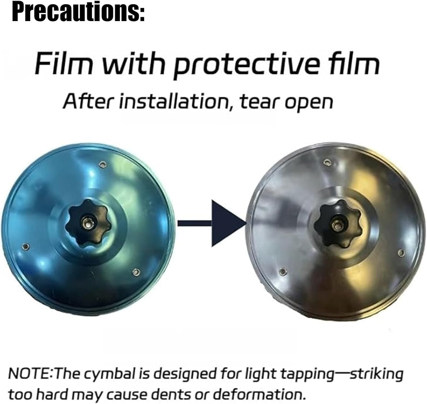 Car Crash Cymbal, Car Cymbal Air Vent, Mini Car Drum Cymbals Air Vent, Easy Clip-On Ride Cymbals for Music Lovers, Easy Installation for All Types of Vehicles (Gold*2) - Silver image number 3