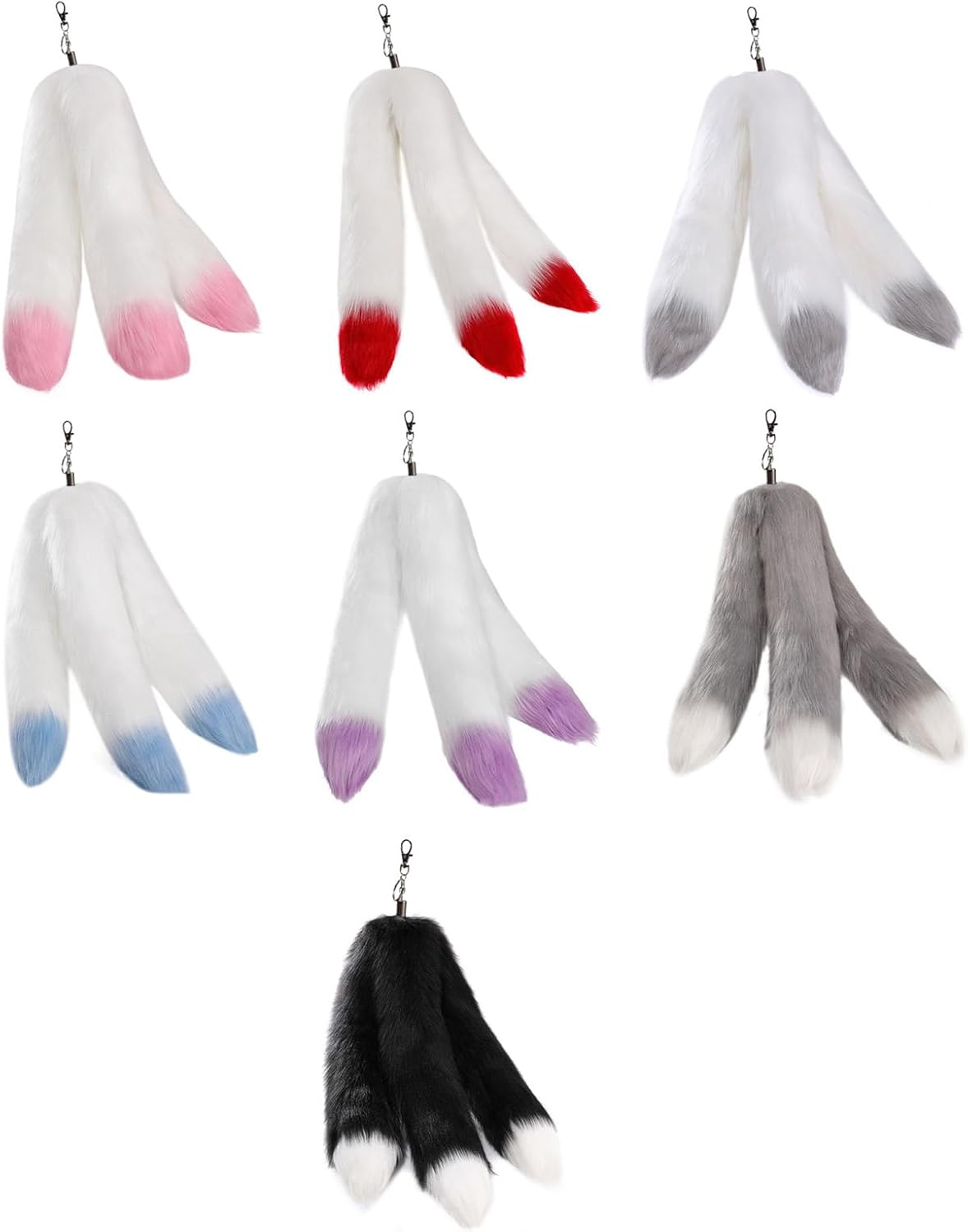 EPIPHQNY Key Chain,Fashion Bowknot Star Tree Pendant Phones Lanyard Pocket Keychain Backpack Charm Car Key Decoration Chain, Black, as Show, Black, as Show image number 2