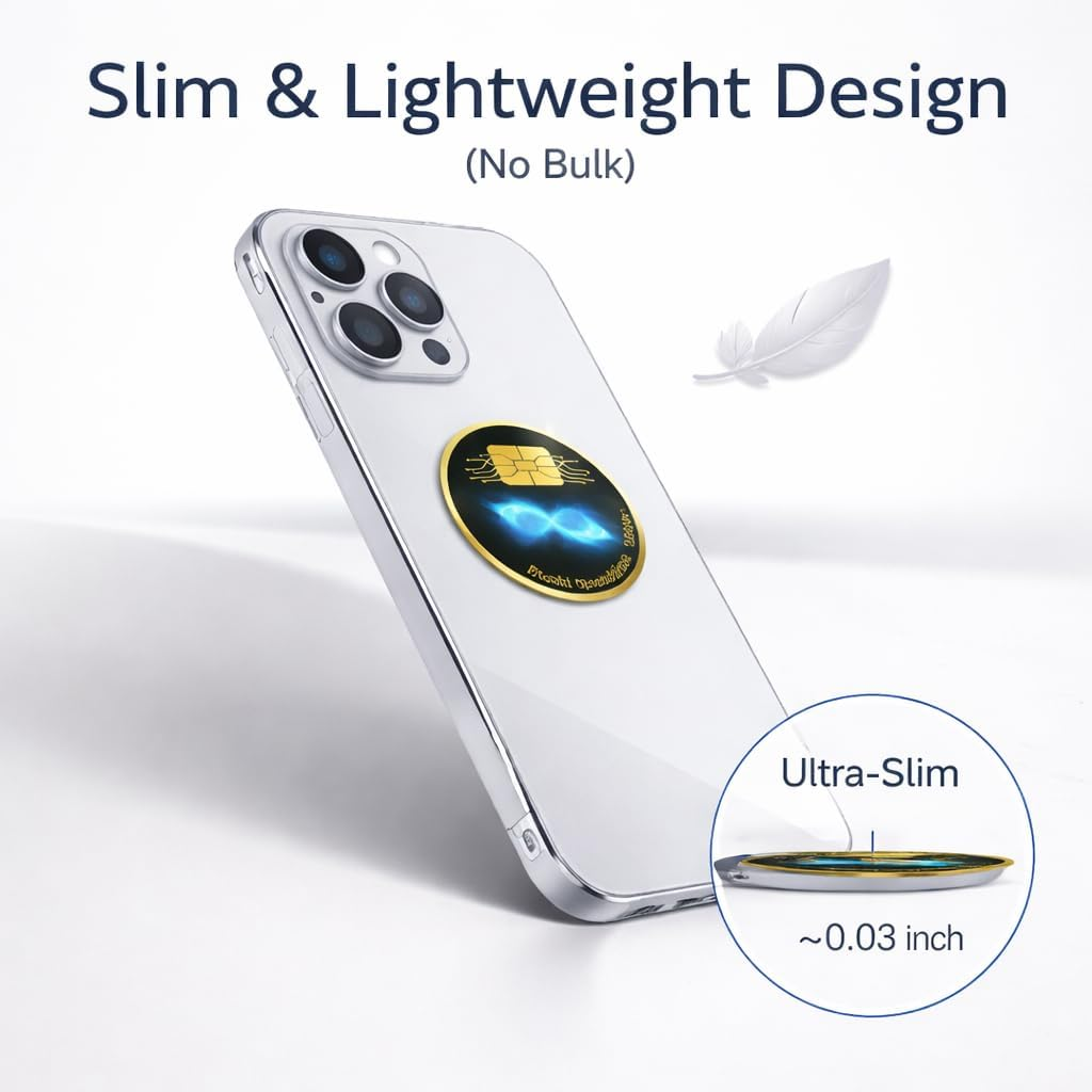 Mizi (6-Pack) Silicone Blocker Protection Stickers &ndash; EMF Neutralizer Patches for Smartphones, Tablets, Laptops, Computers, Wifi Routers, Printers, Tvs, and Electronic Devices &ndash; Black