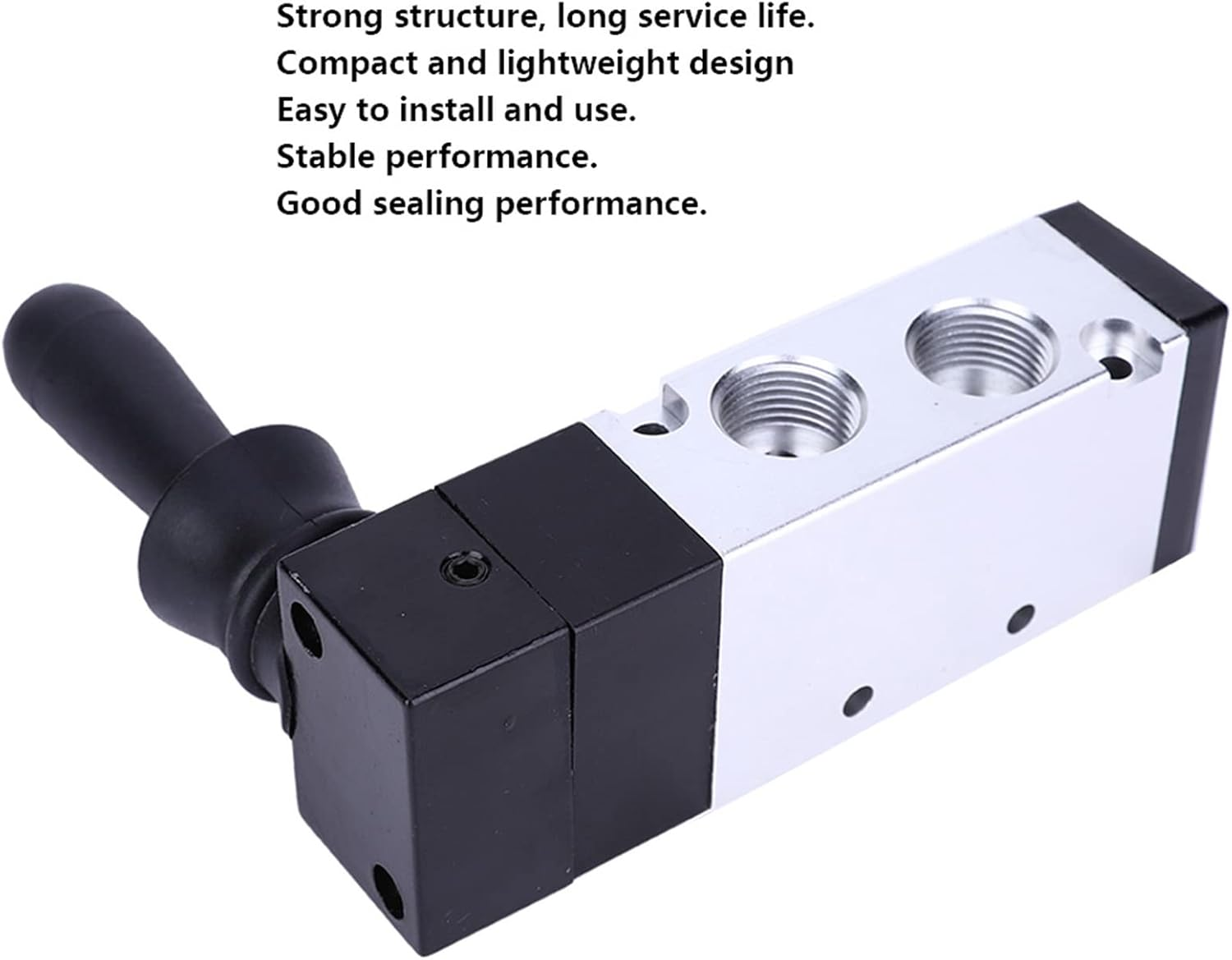 Hyuduo Hand Lever Valve - High Sealingness 5 Port 3 Position Manual Valve for Pneumatic Actuator Components - Excellent (4H330-10) image number 4