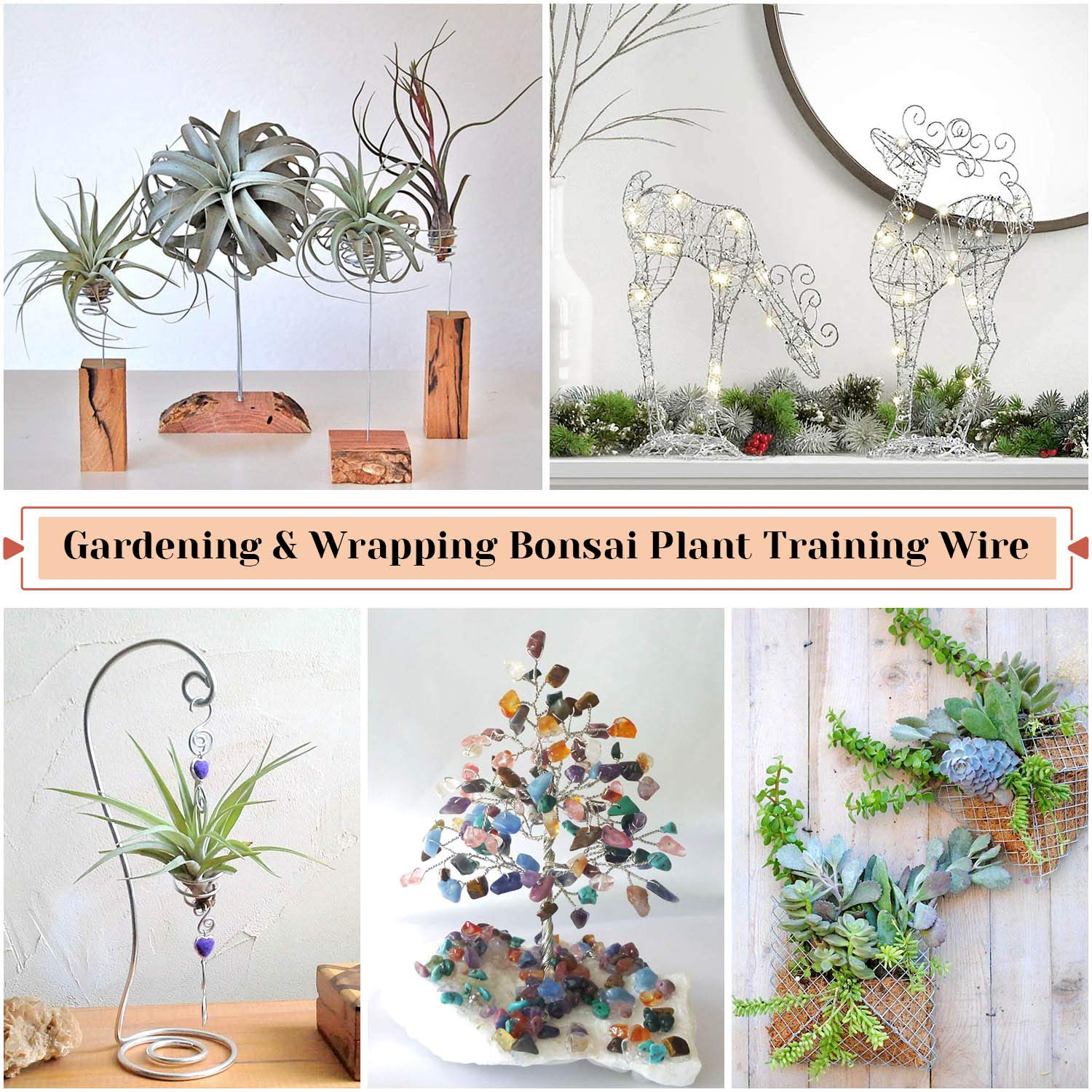 18 Gauge Aluminum Craft Wire Jewelry Making, 328 FT Metal Wire Armature Bendable Wire for Bonsai Trees, Sculpting, DIY Crafts Beading Floral (Silver, 1 Mm Thickness) image number 2