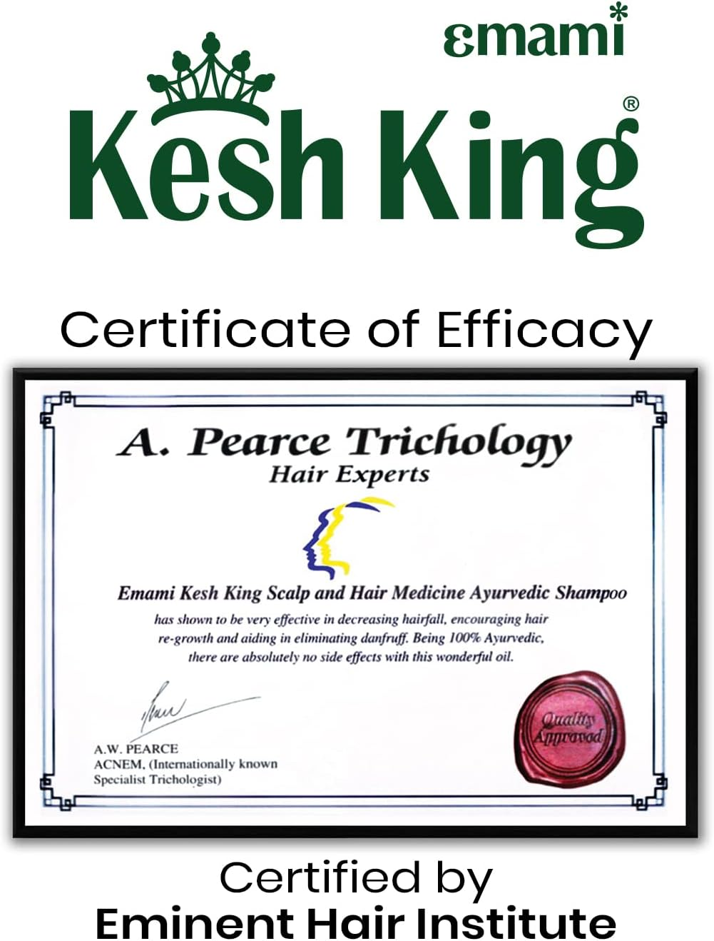 Emami Kesh King anti Hair Fall Shampoo-200 Ml image number 5