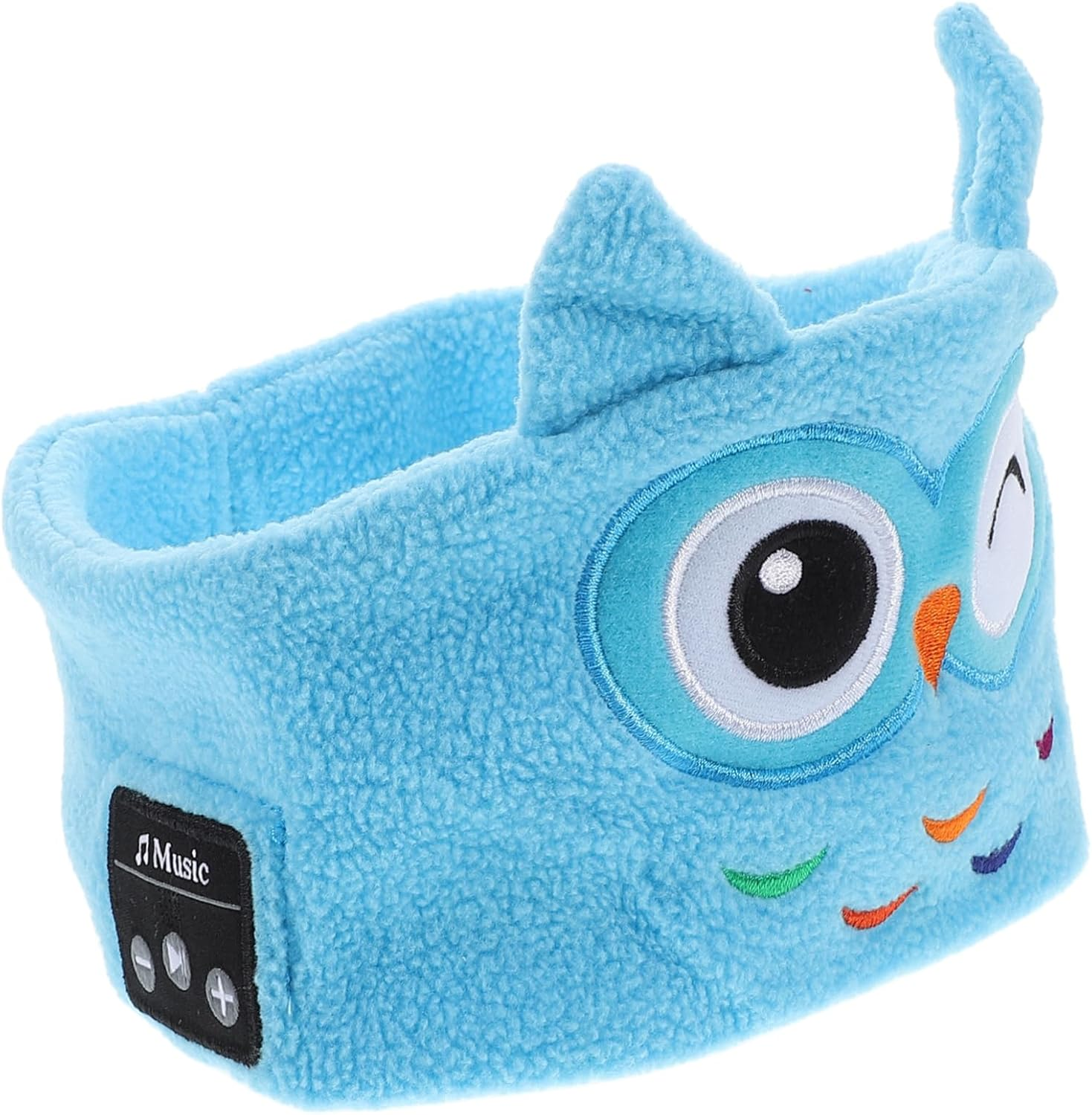 KICHOUSE Kids Music Headband for Safe Volume Control Soft Fleece Earphones for Toddlers for Sleep and Facewash Panda Design image number 5