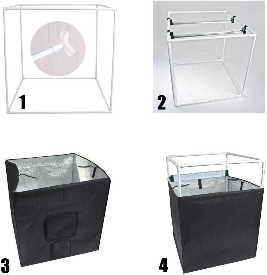 VOLKWELL 32"/80CM Photo Studio Light Box Shooting Tent, Adjustable 126 LED Panel Light Bulbs with Table Top Softbox Cube, 3 Colors Backdrops (80CM LED Photo Box) image number 1