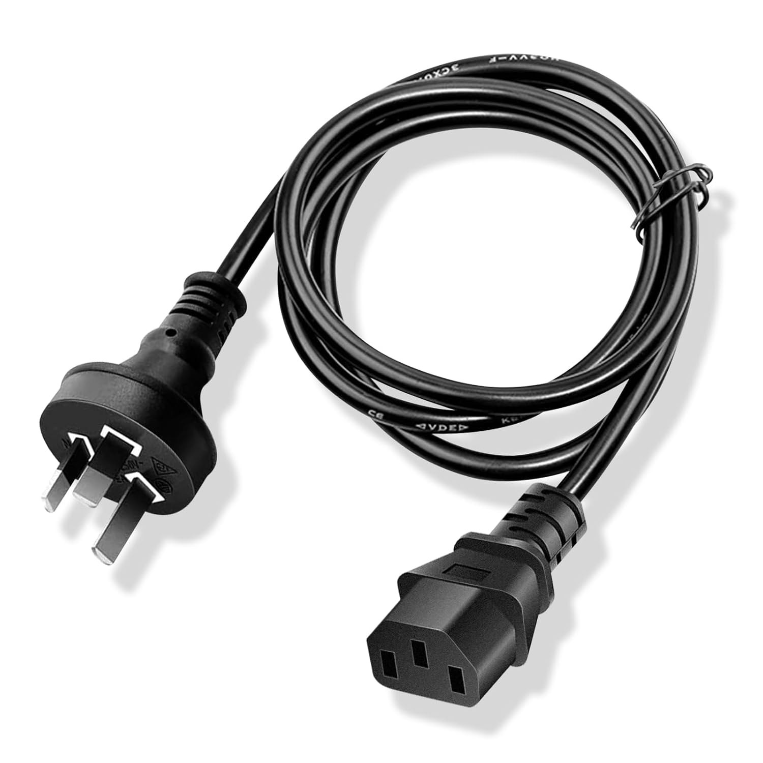 3M/10Ft 3 Prong Universal Treadmills AC Power Cord, Fit for PC Computer,Tv,Printer,Scanner,Samsung,Philips,Lg,Asus,Acer,Dell,Laptop,Monitor and More LCD LED Plasma TV Power Charging Cable Replacement image number 4