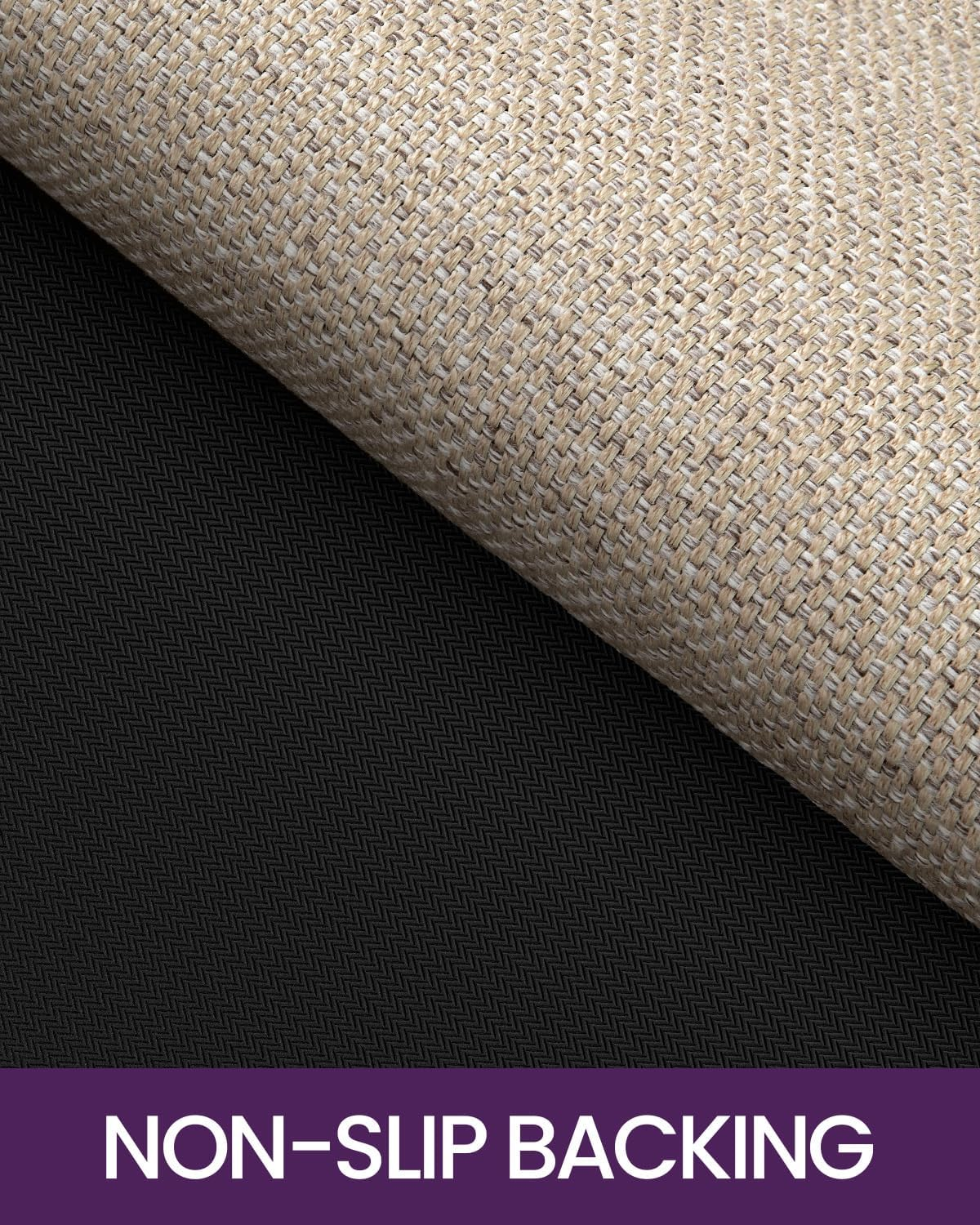 DEXI Door Mat Indoor Entrance, 44 X 76 Cm Ultra Non Slip Rubber Backed Dirt Trapper, Low Profile Thin Welcome Doormat, Absorbent Easy Clean Entry Mats for Entryway, Patio, Beige image number 4