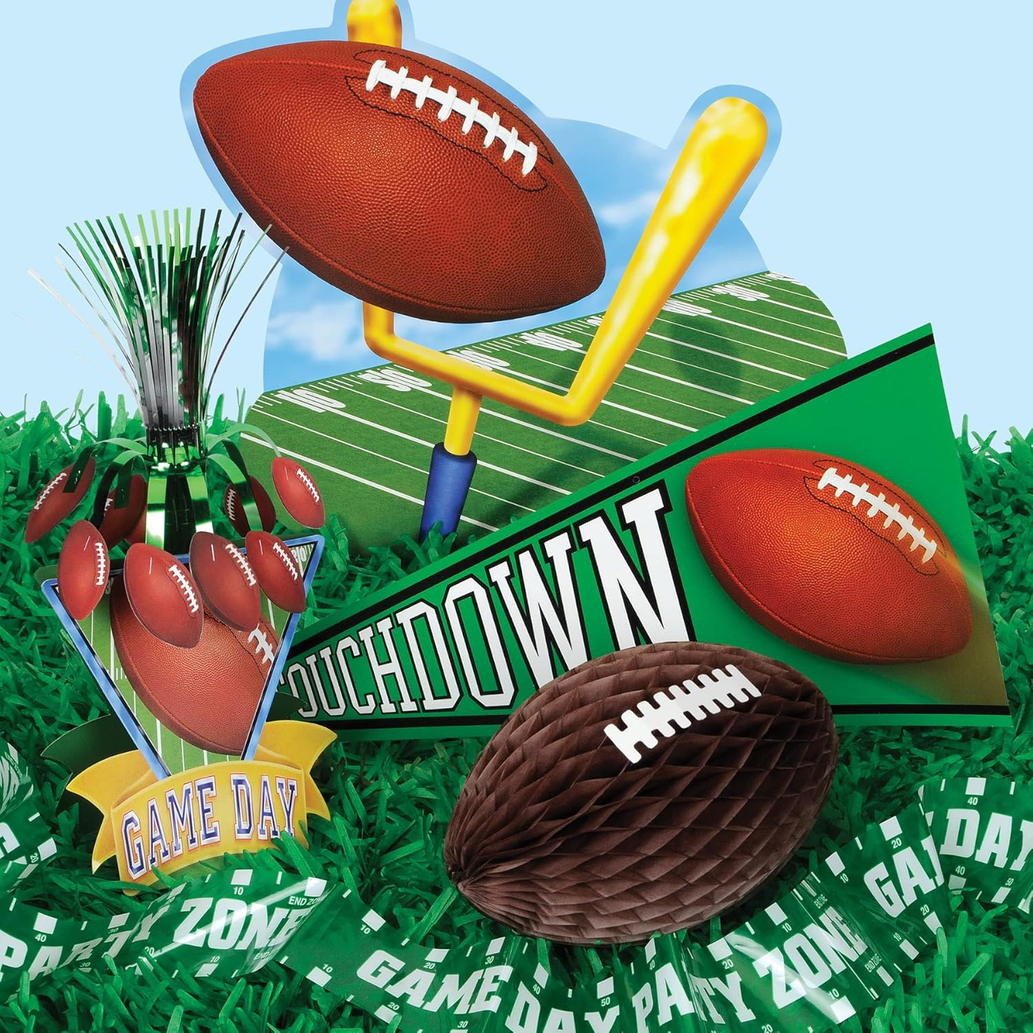 Packaged Tissue Grass Mats Party Decoration Pack of 4 image number 6