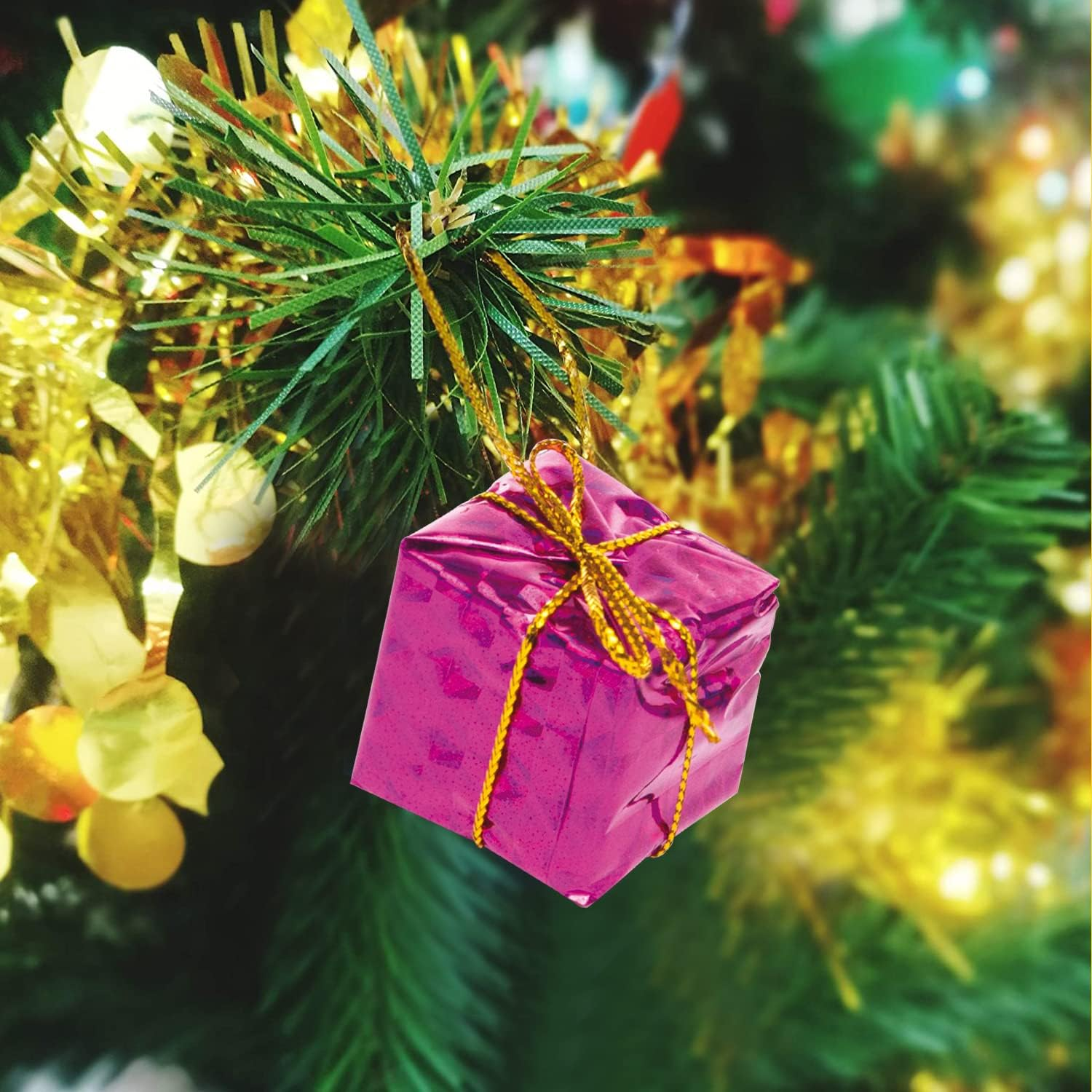 48 Pieces Christmas Tree Decorations for Indoor Outdoor Christmas Decoration (Color)