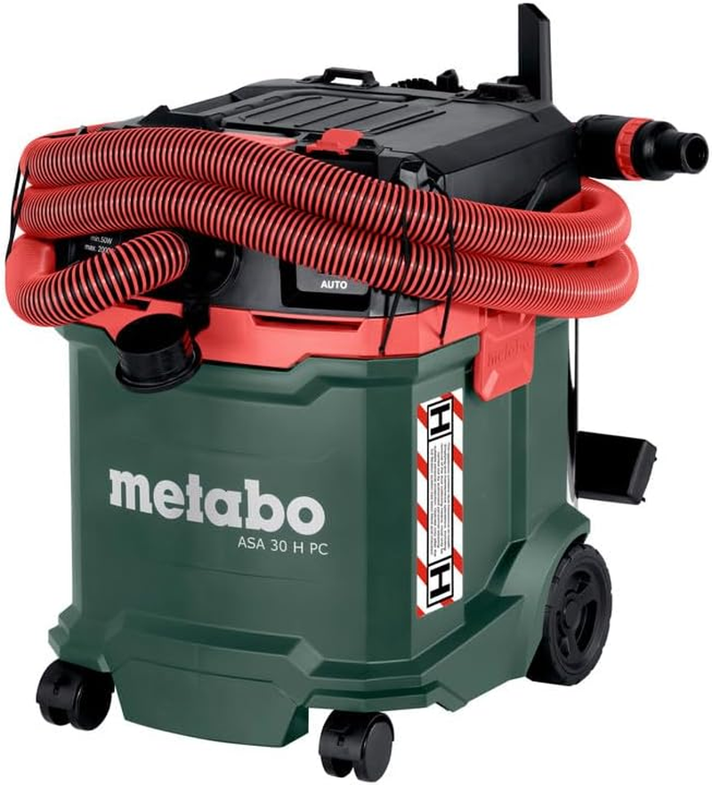 Metabo 1200 W H-Class Wet & Dry Vacuum Cleaner, 30 Litre Container Volume